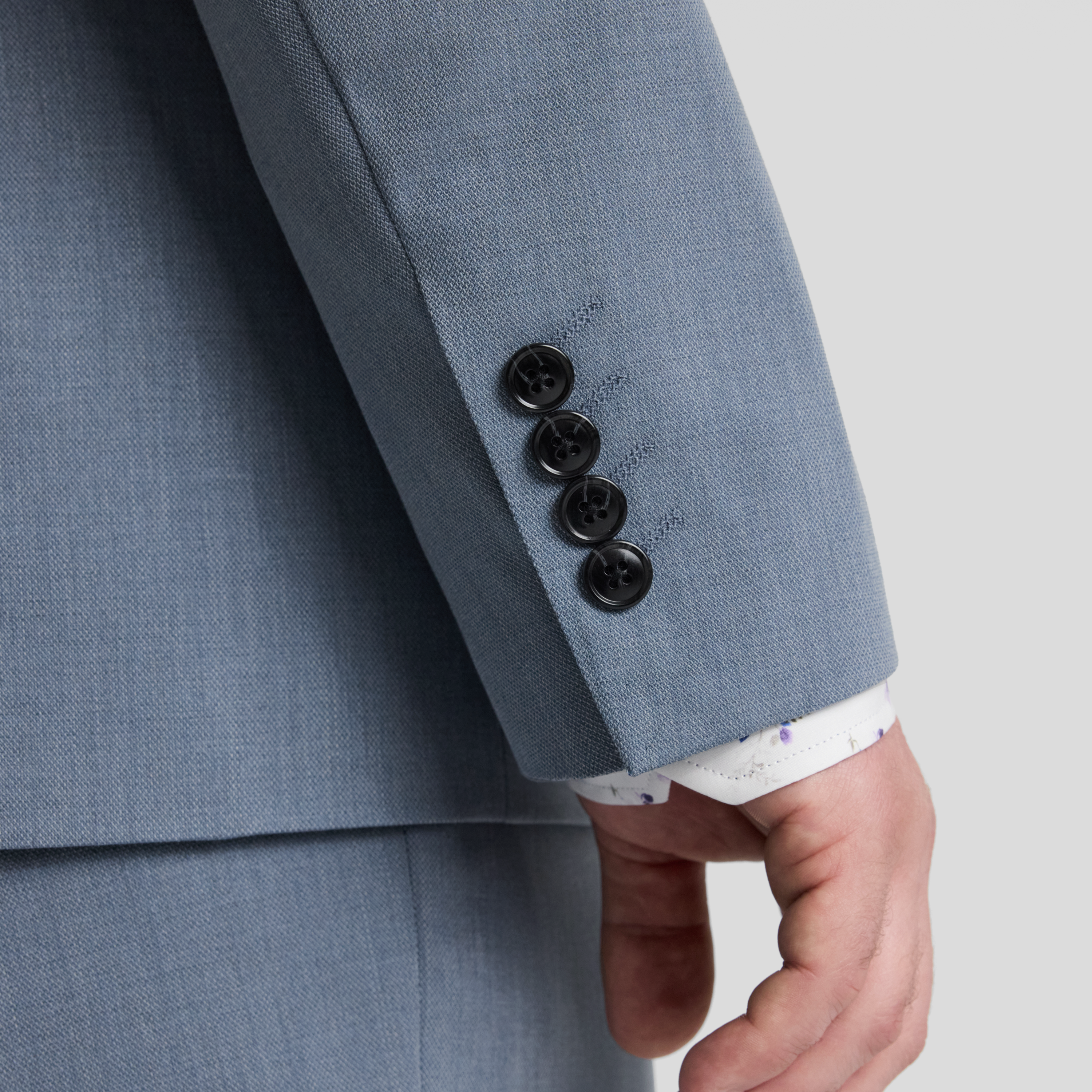 Dusty Blue Arnie Stretch Suit Jacket