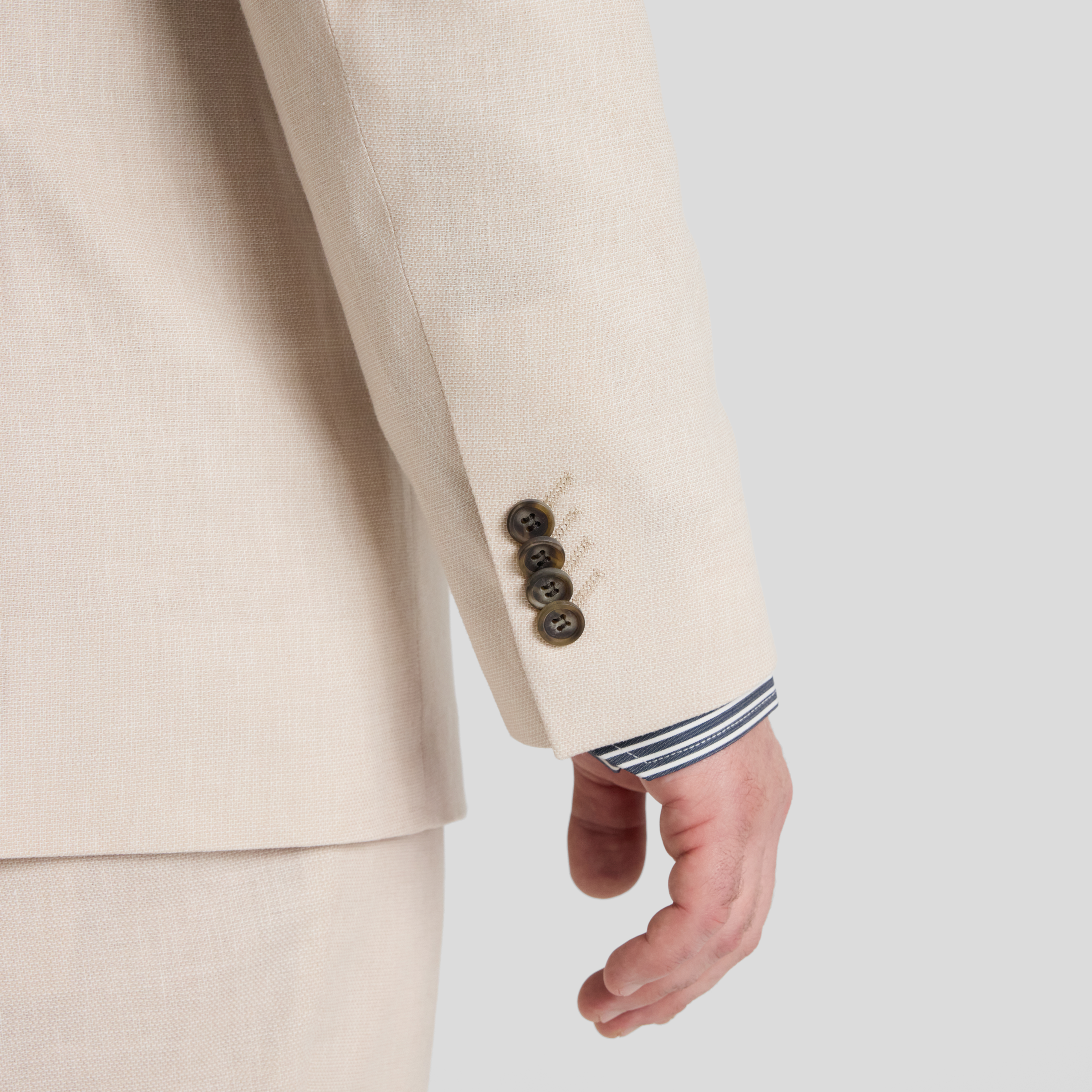 Sand Hugo Linen Blend Db Jacket