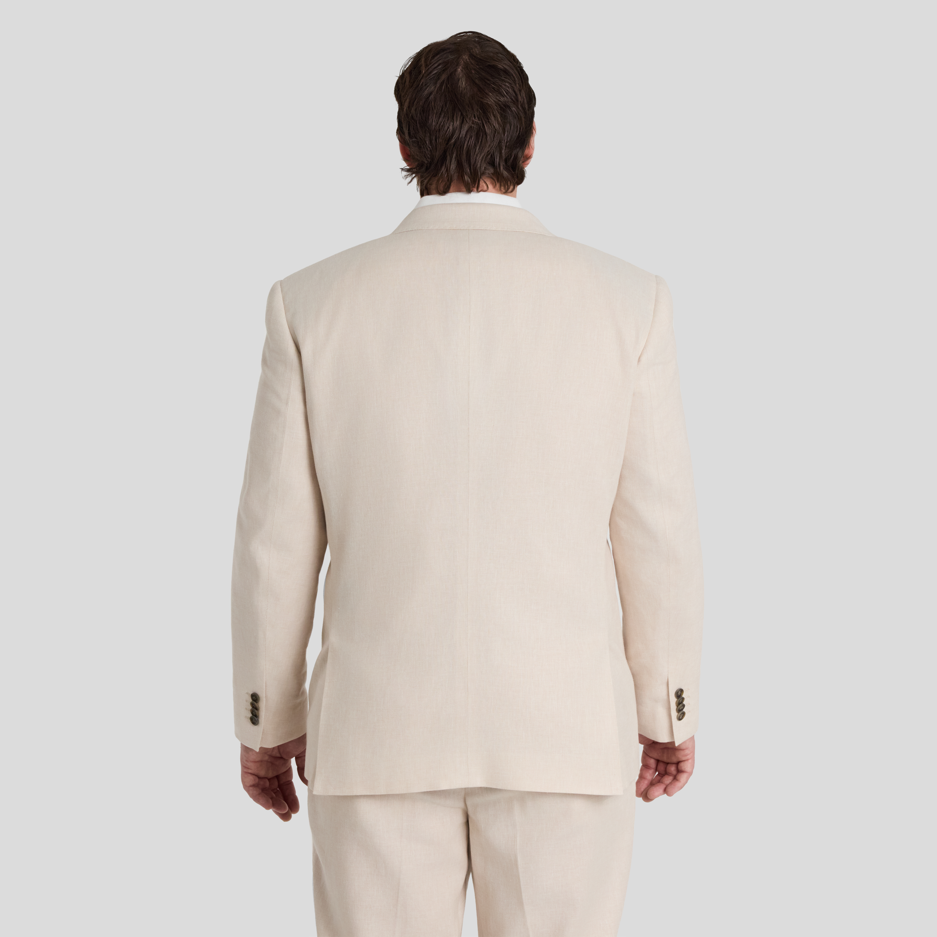 Sand Hugo Linen Blend Suit Jacket