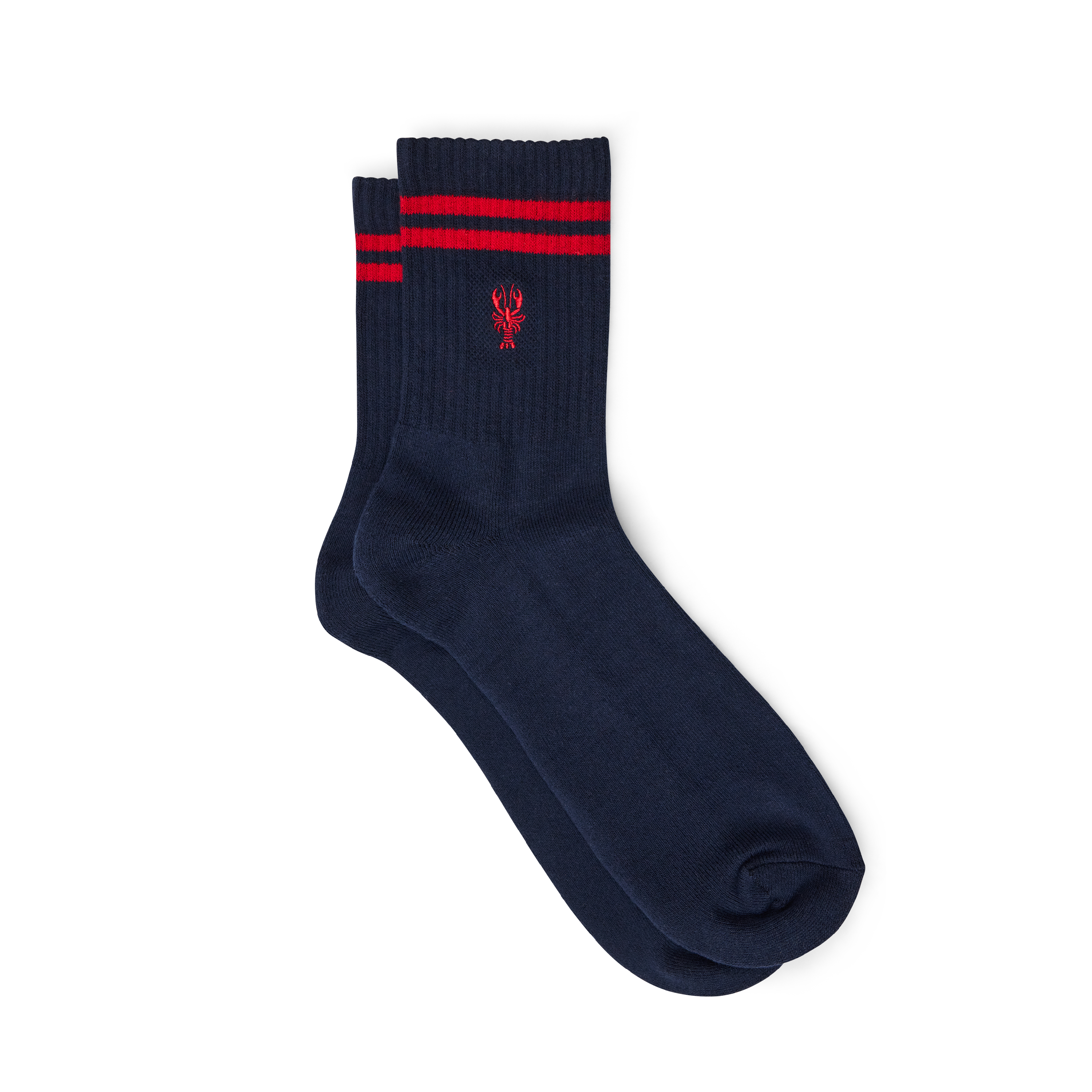Lobster Embroidered Tube Sock