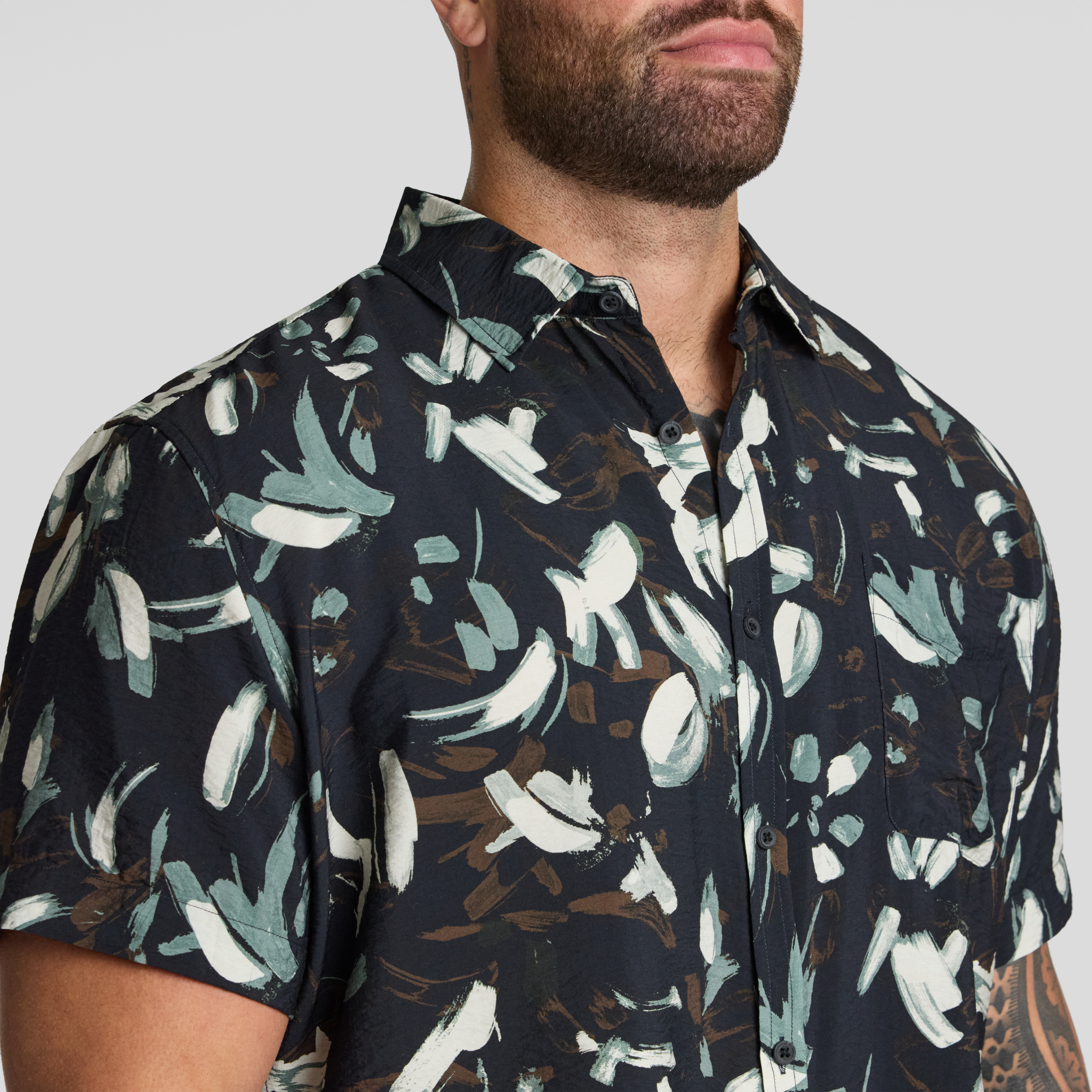 Black Eclipse Print Shirt