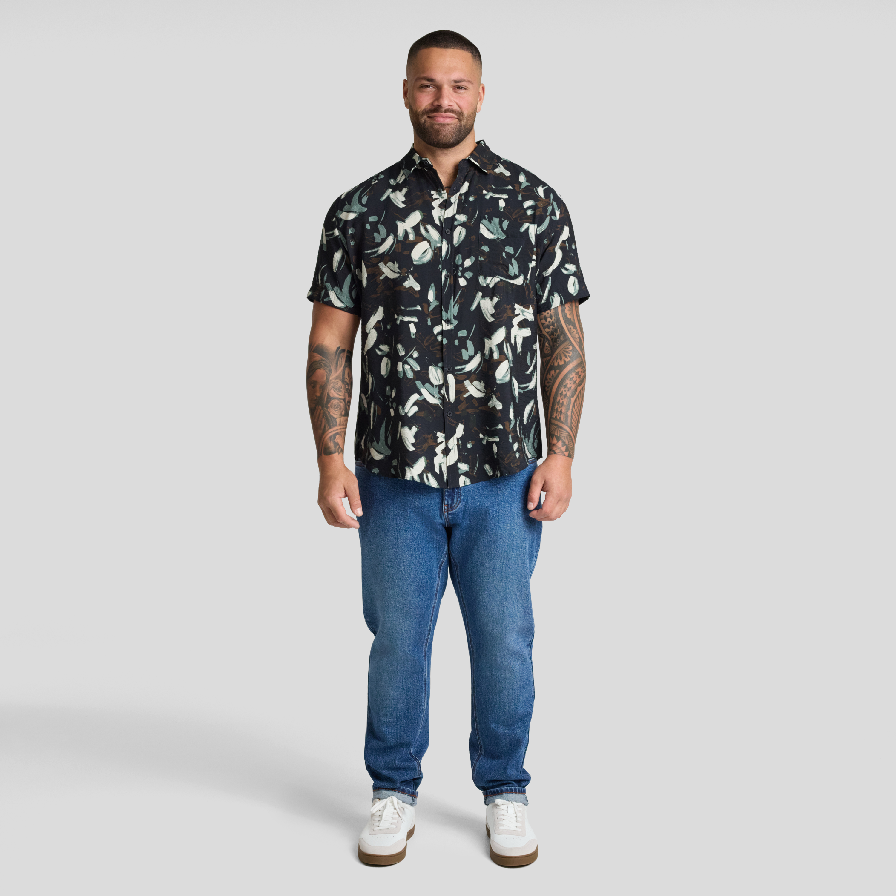 Black Eclipse Print Shirt
