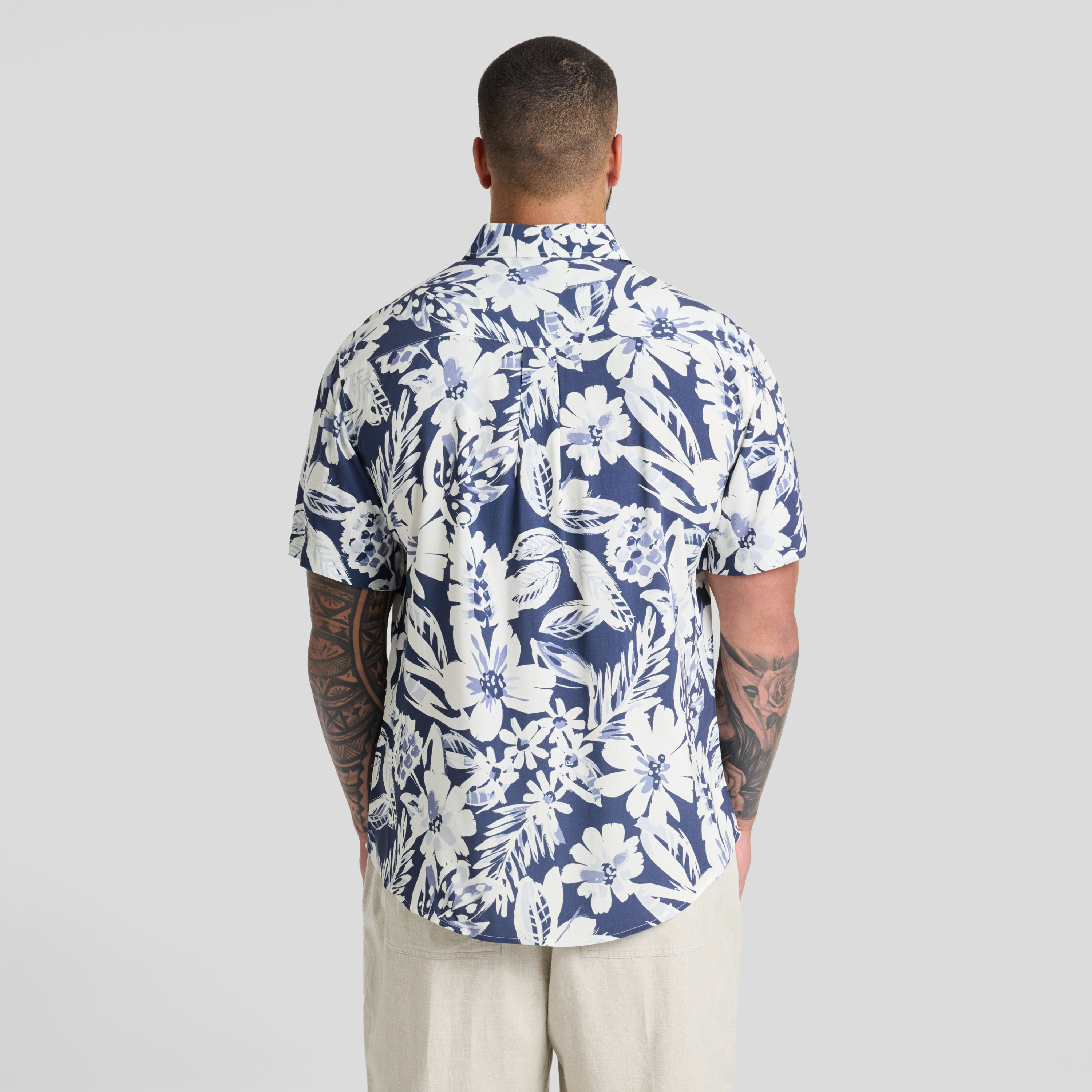 Blue Cornflower Print Shirt