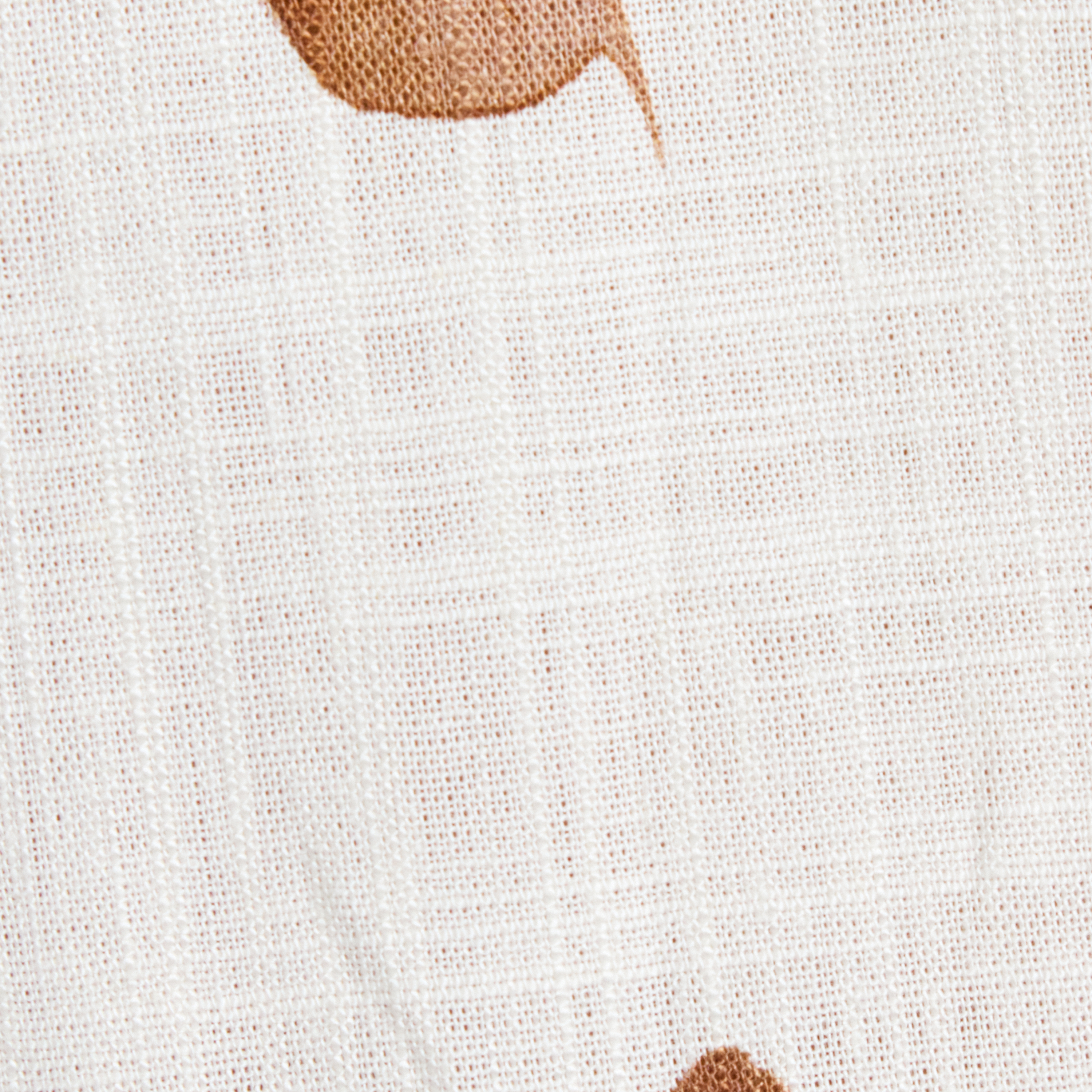 White Lilium Print Shirt