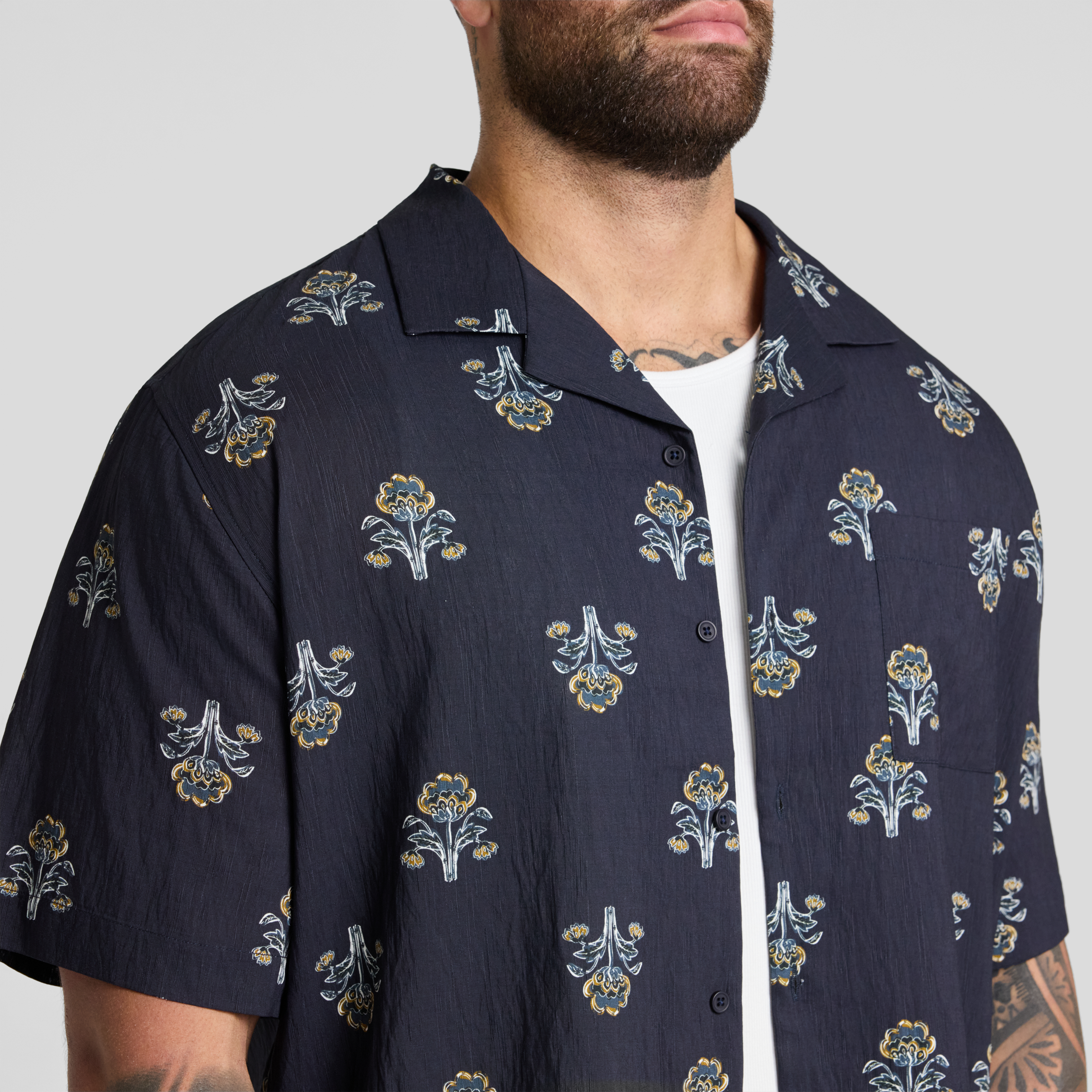 Navy Tobago Relaxed Fit Shirt