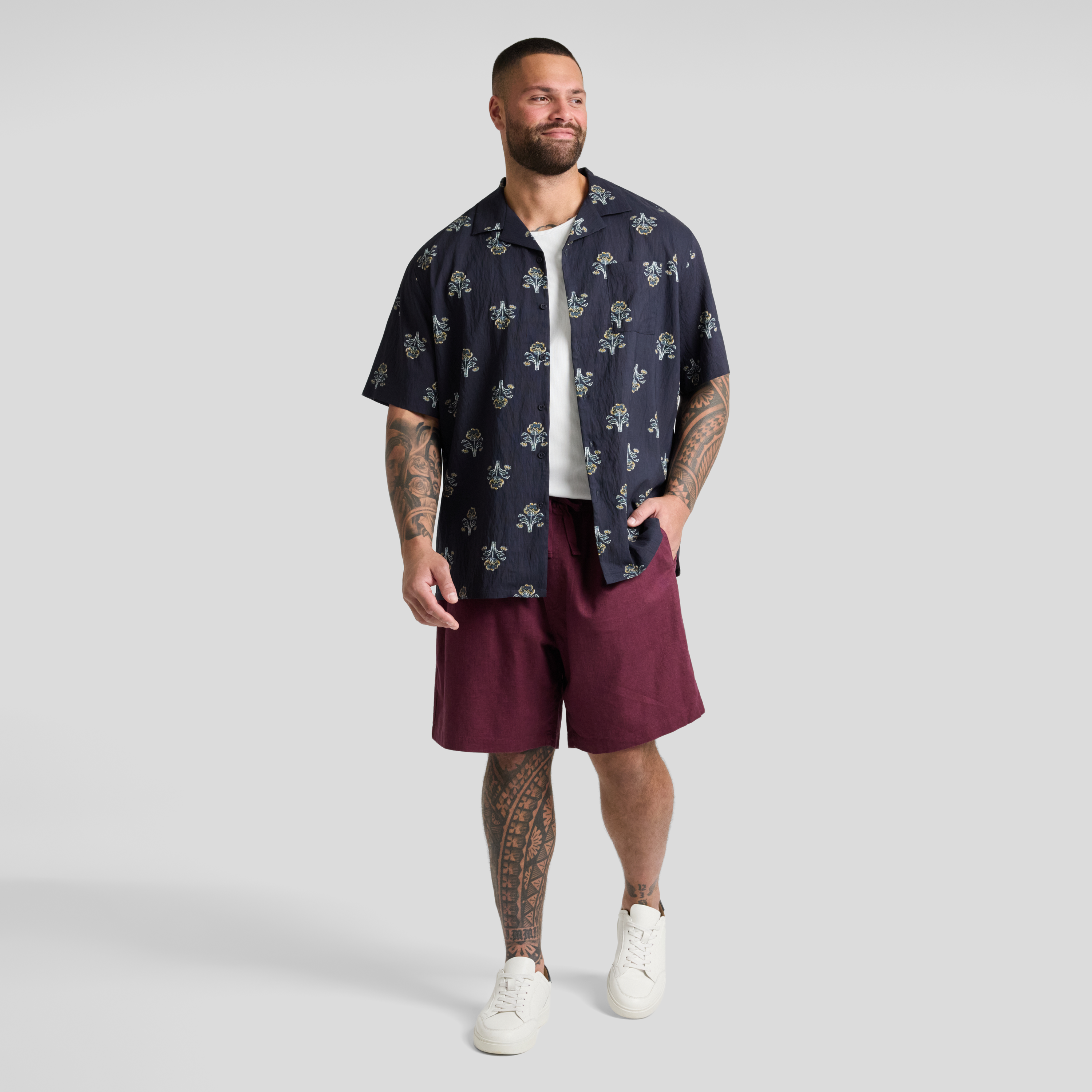 Navy Tobago Relaxed Fit Shirt