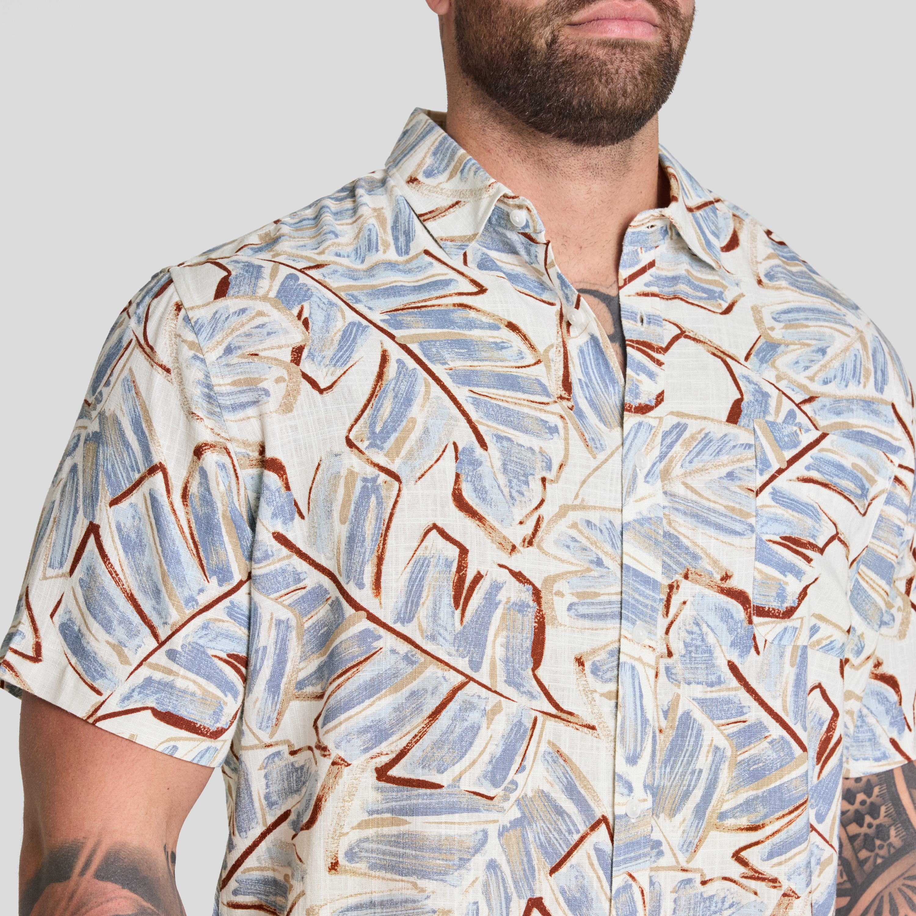 White Curacao Print Shirt