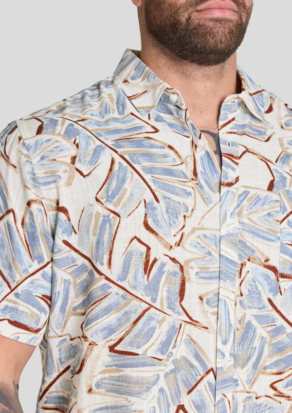 White Curacao Print Shirt