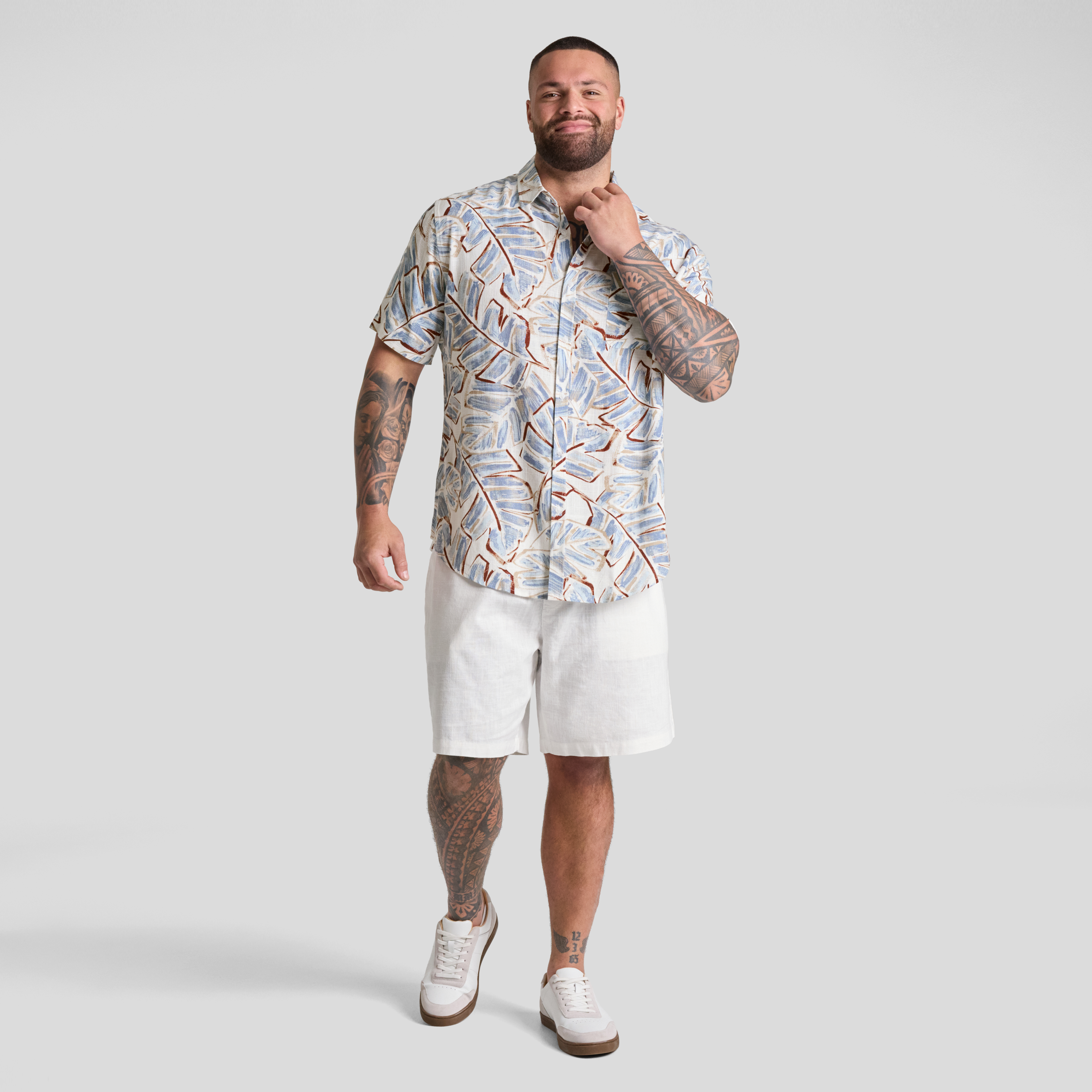 White Curacao Print Shirt