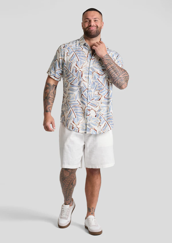 White Curacao Print Shirt
