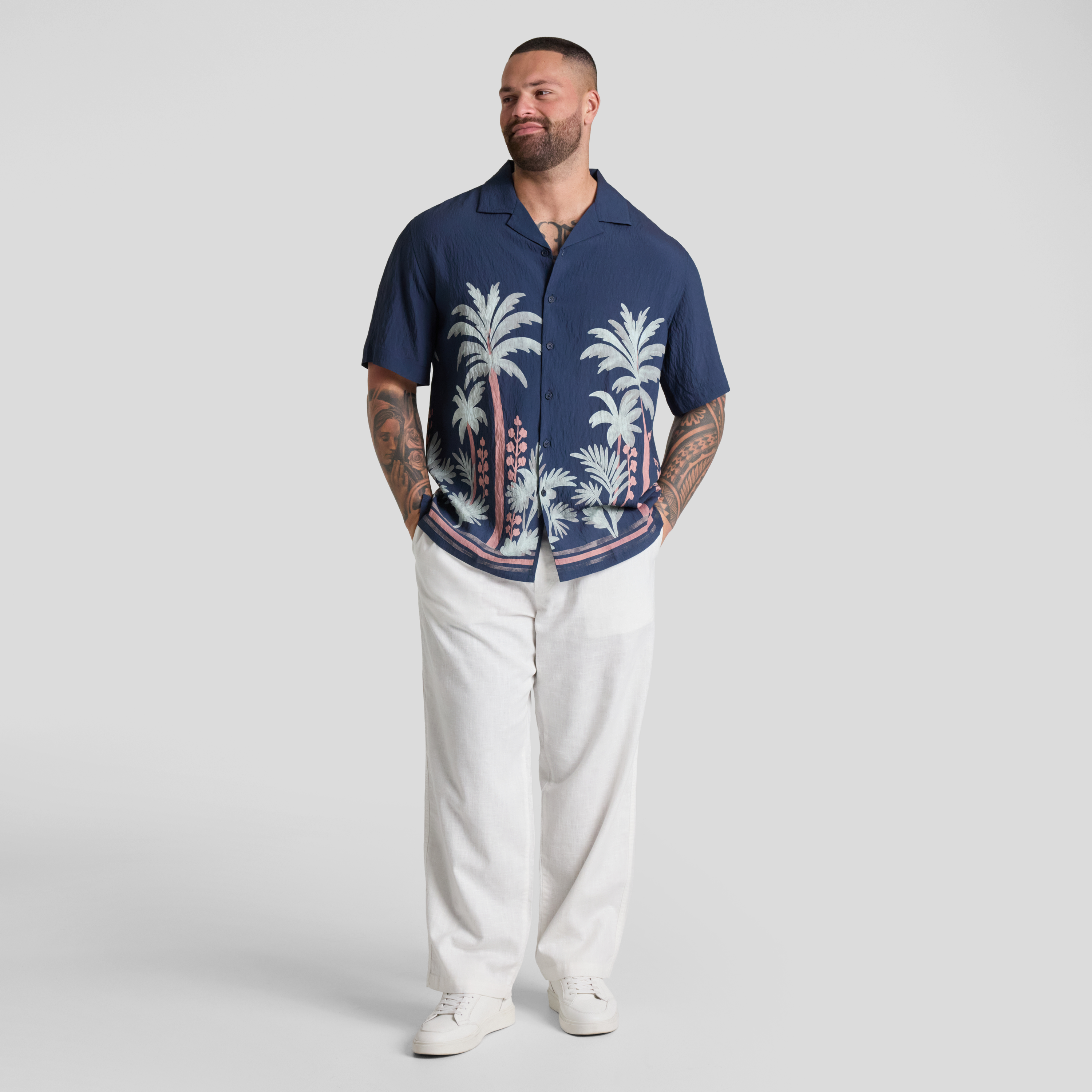 Dark Blue Calypso Relaxed Fit Shirt