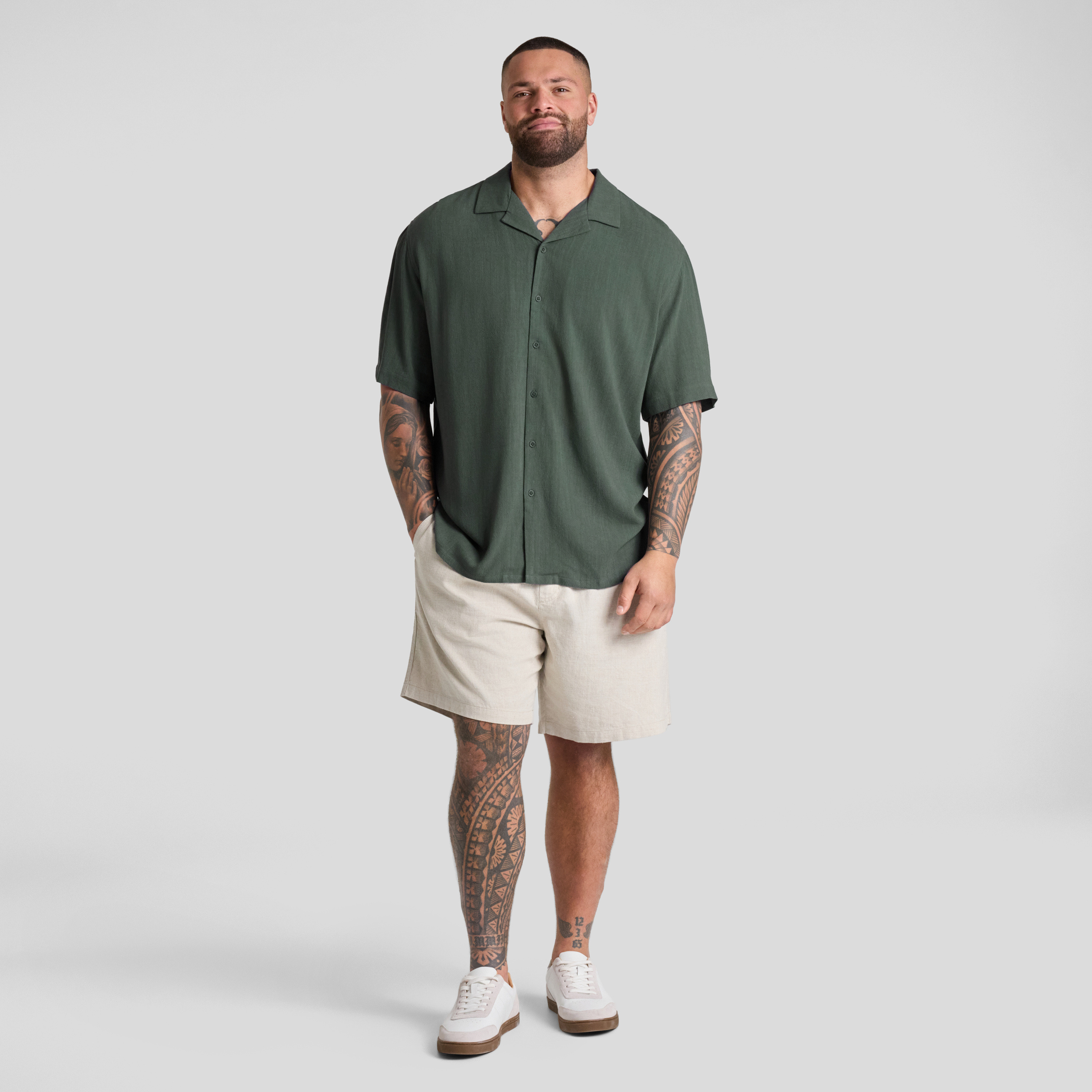 Khaki Bronte Relaxed Fit Shirt