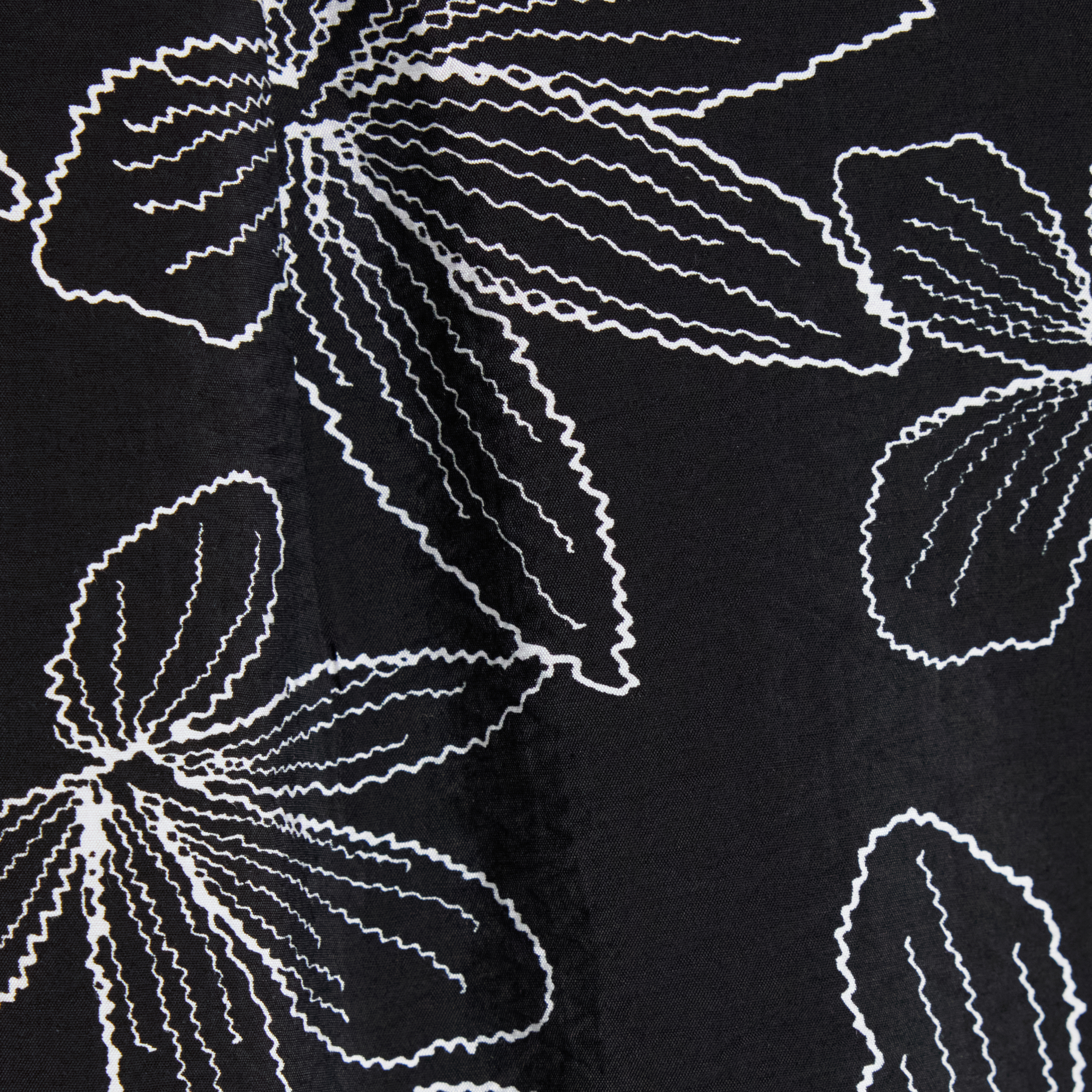Black Stitches Print Shirt