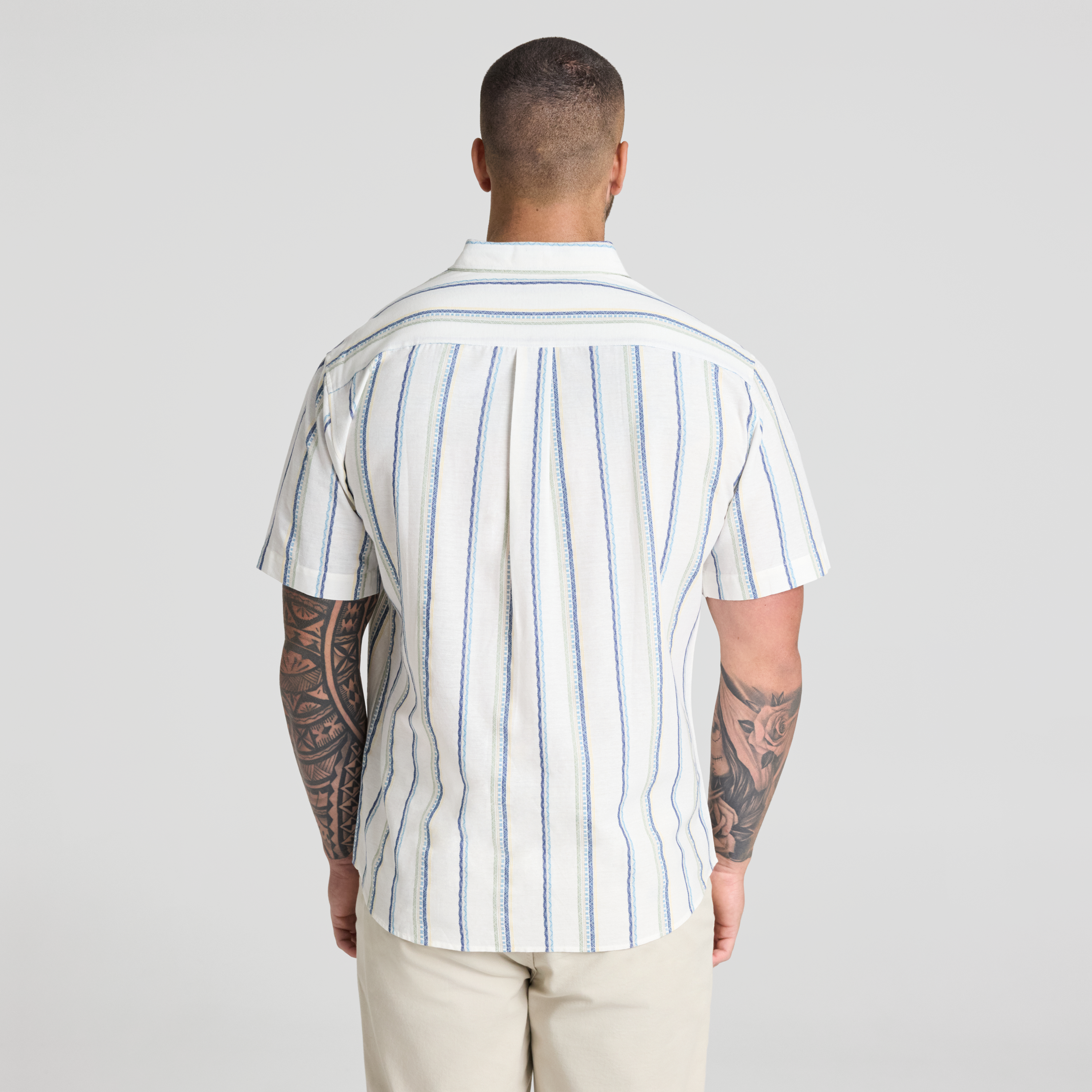 White Pablo Stripe Shirt