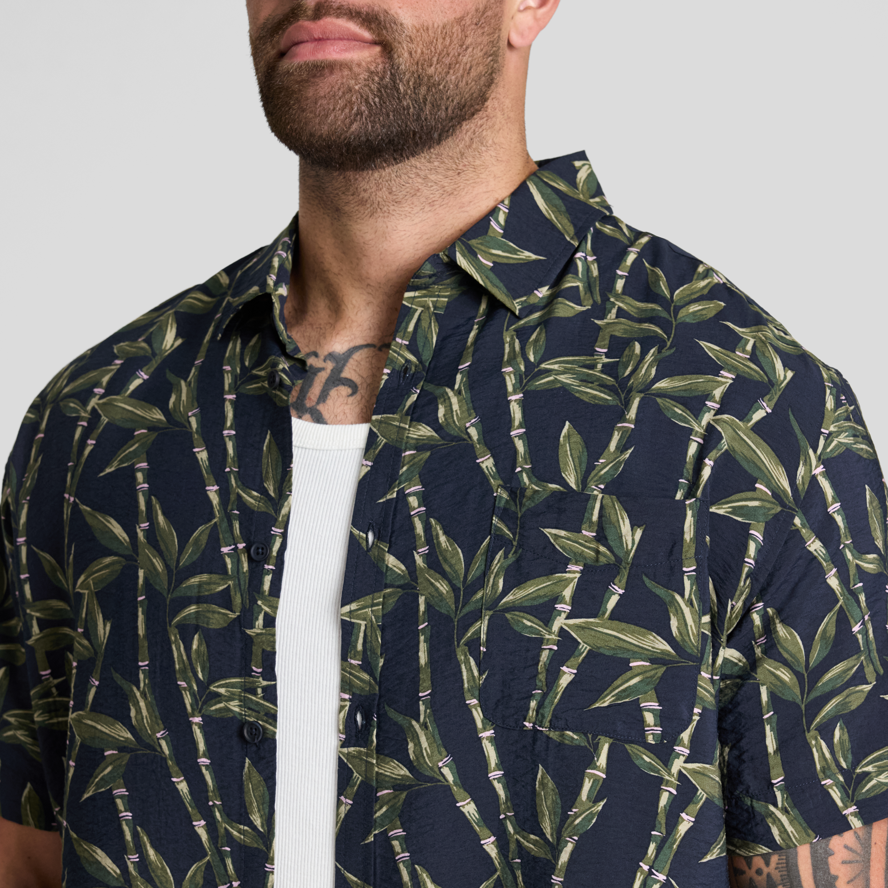 Ink Bamboo Print Shirt