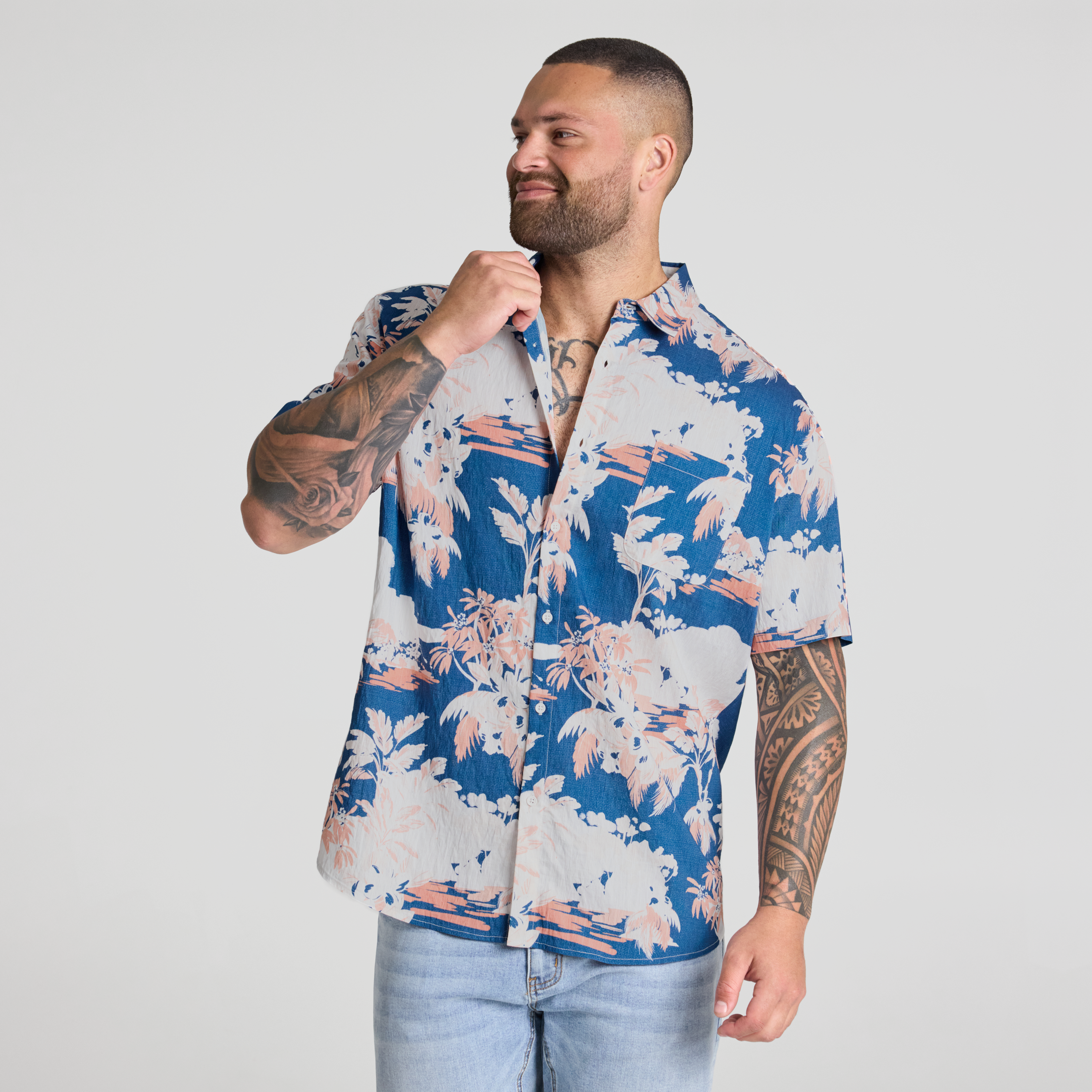 Oahu Island Print Shirt
