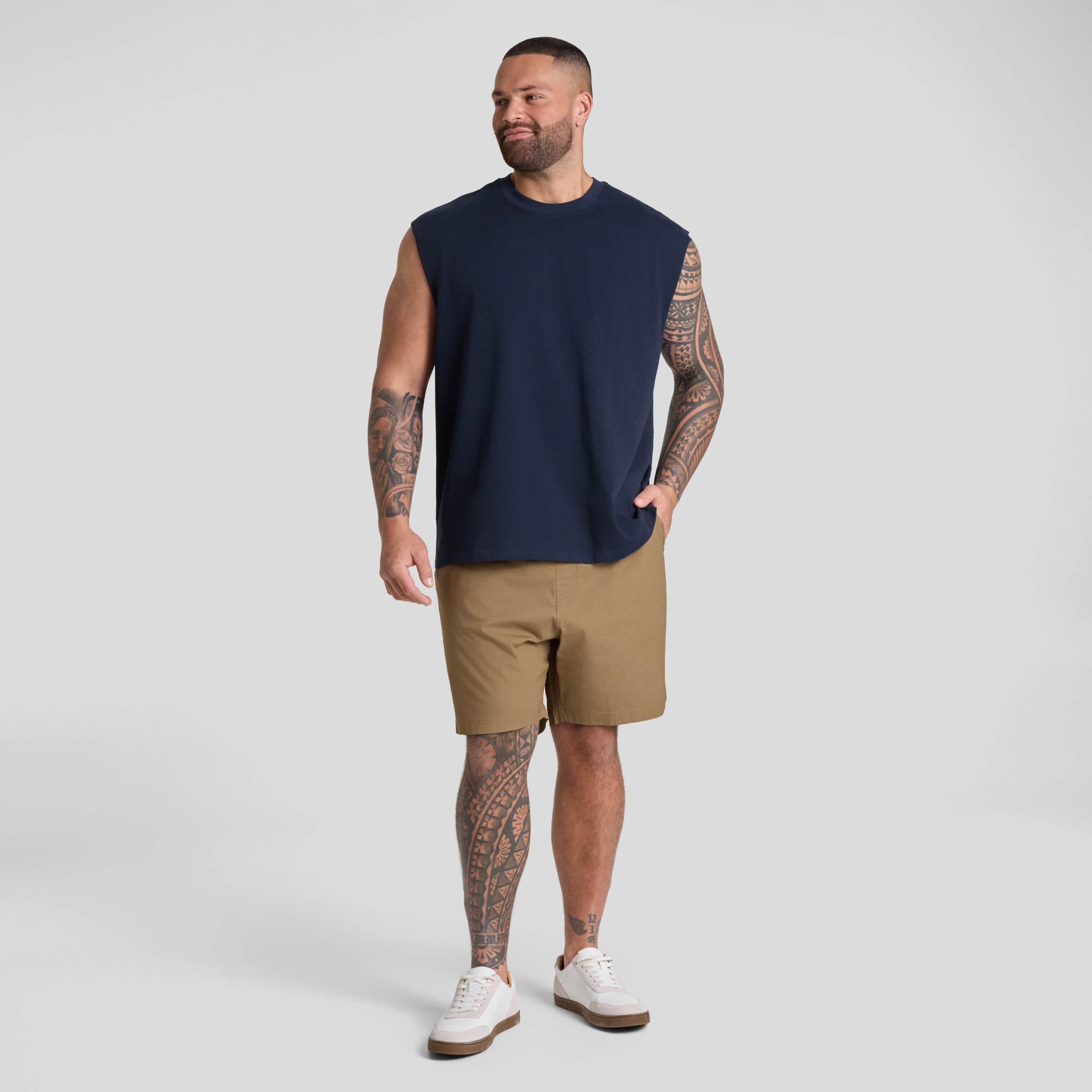 Navy Classic Heavy Muscle