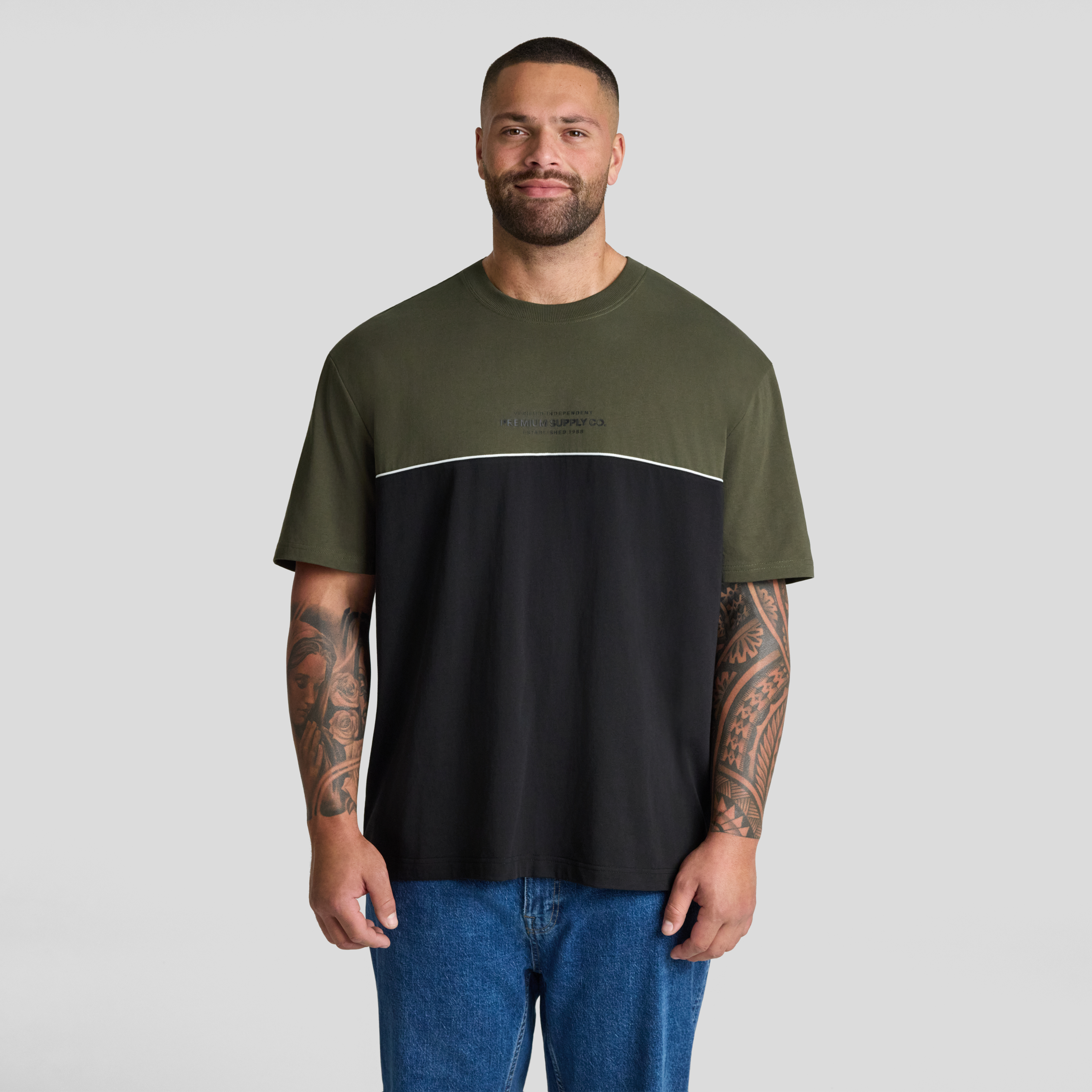Block Panel Relaxed Fit Tee