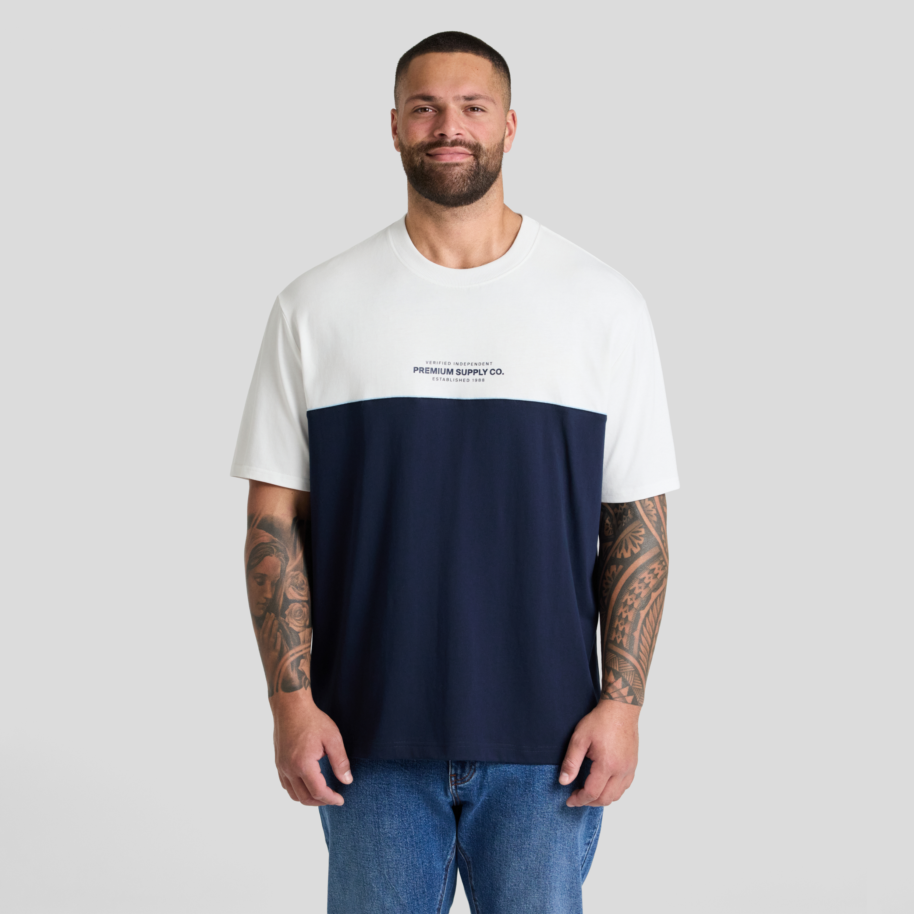 Block Panel Relaxed Fit Tee