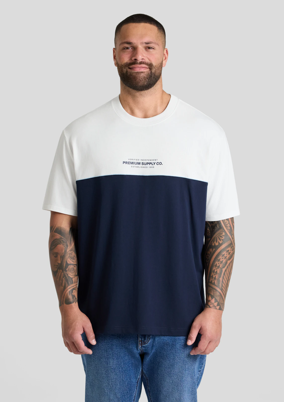 Block Panel Relaxed Fit Tee