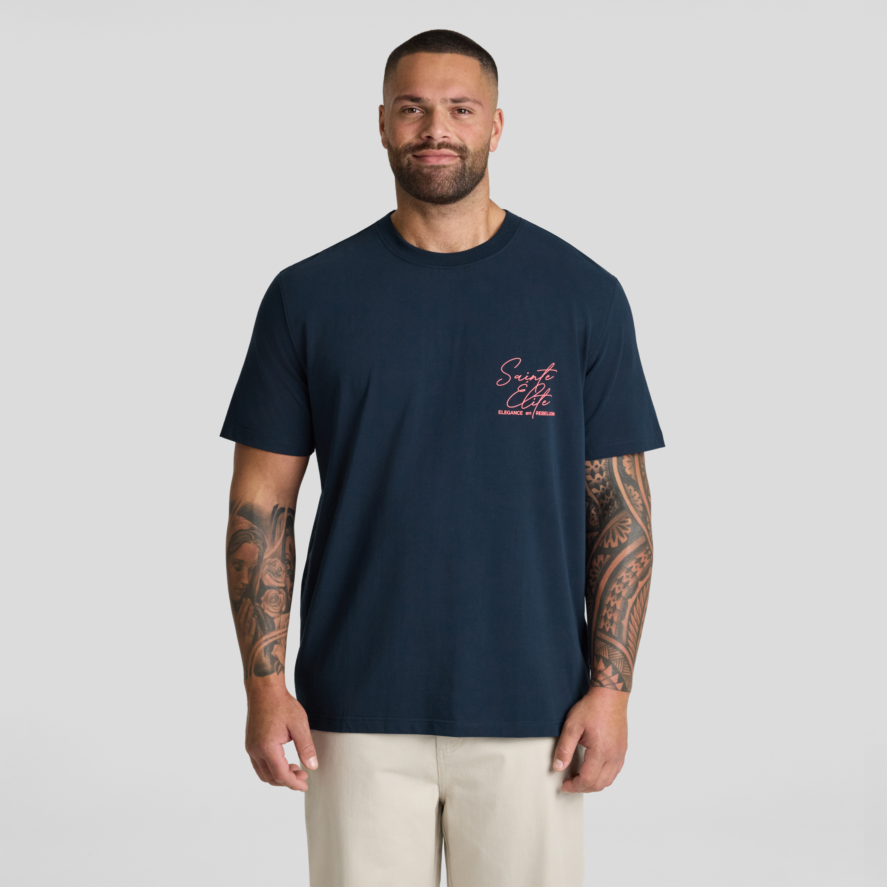 Navy Elite Stretch Classic Tee