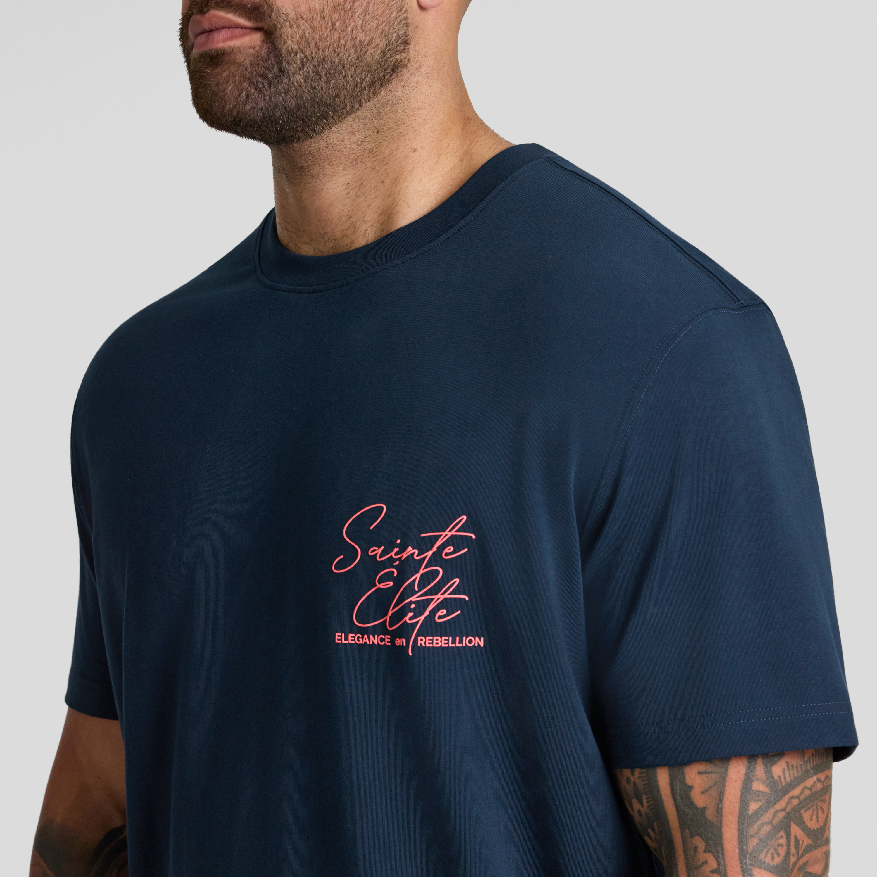 Navy Elite Stretch Classic Tee