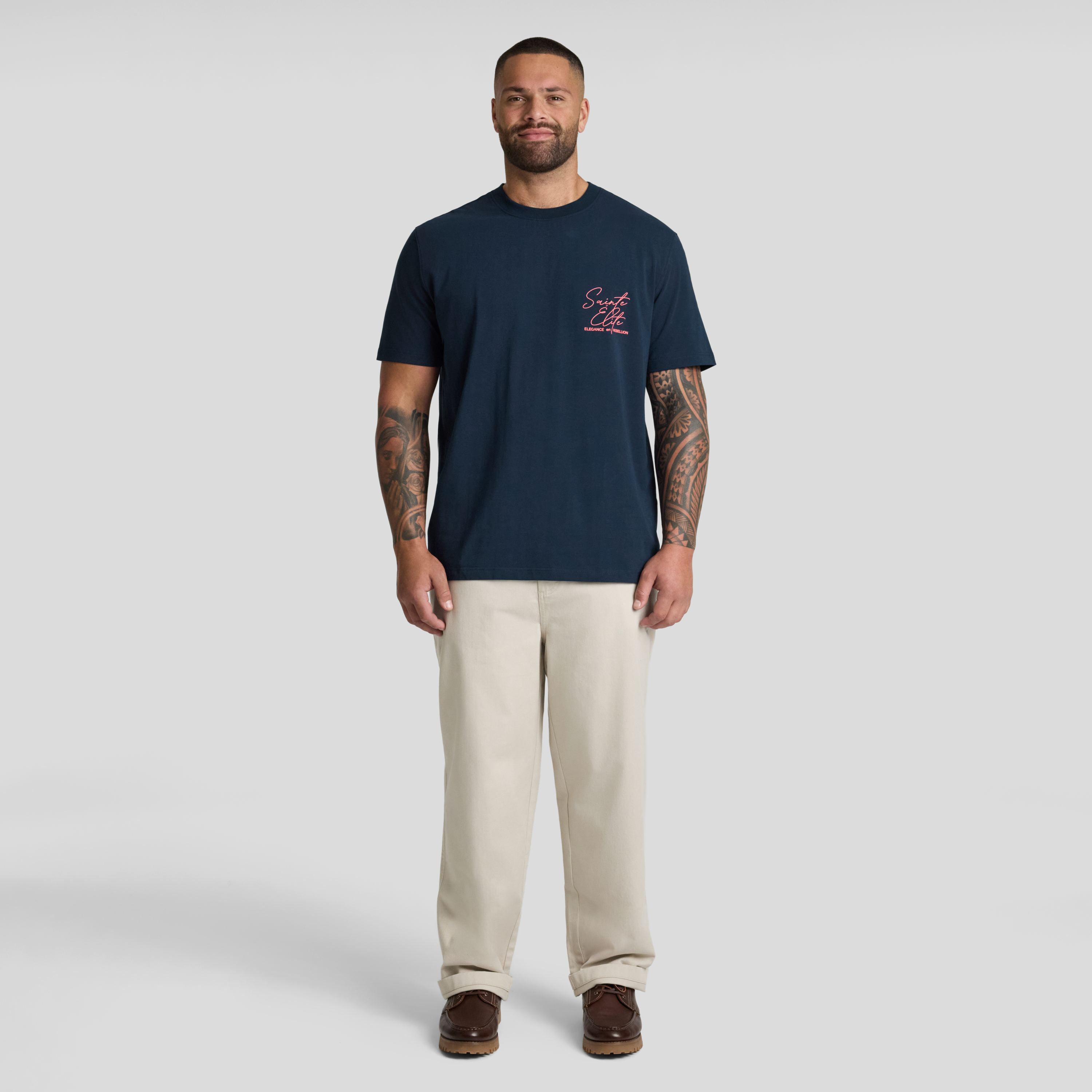Navy Elite Stretch Classic Tee
