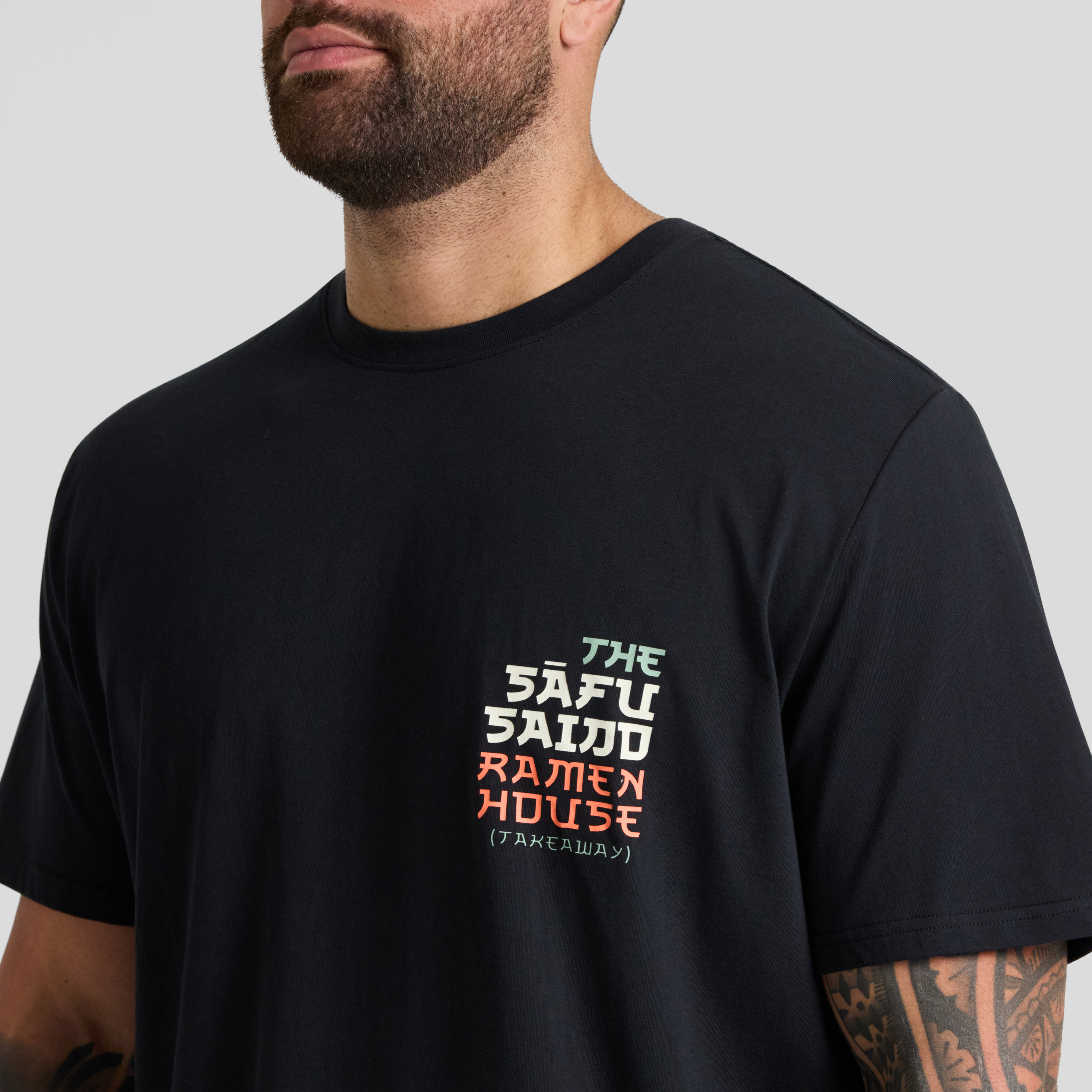 Black Ramen Crew Neck Tee