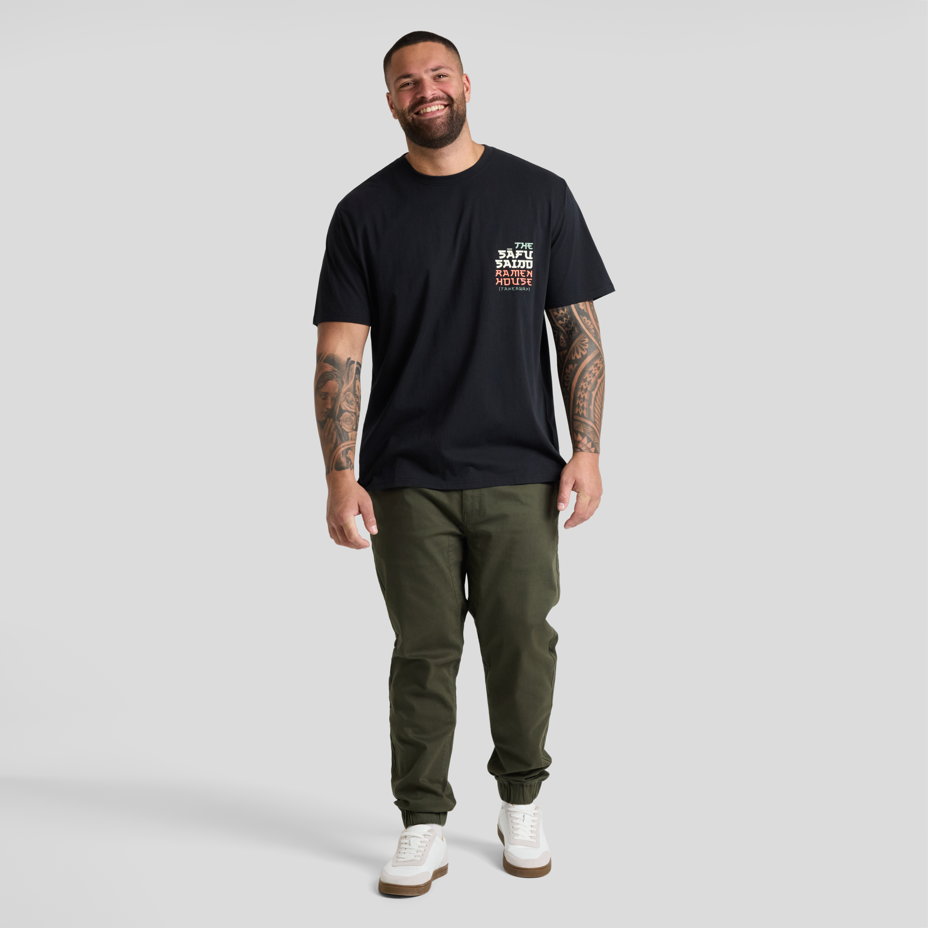 Black Ramen Crew Neck Tee
