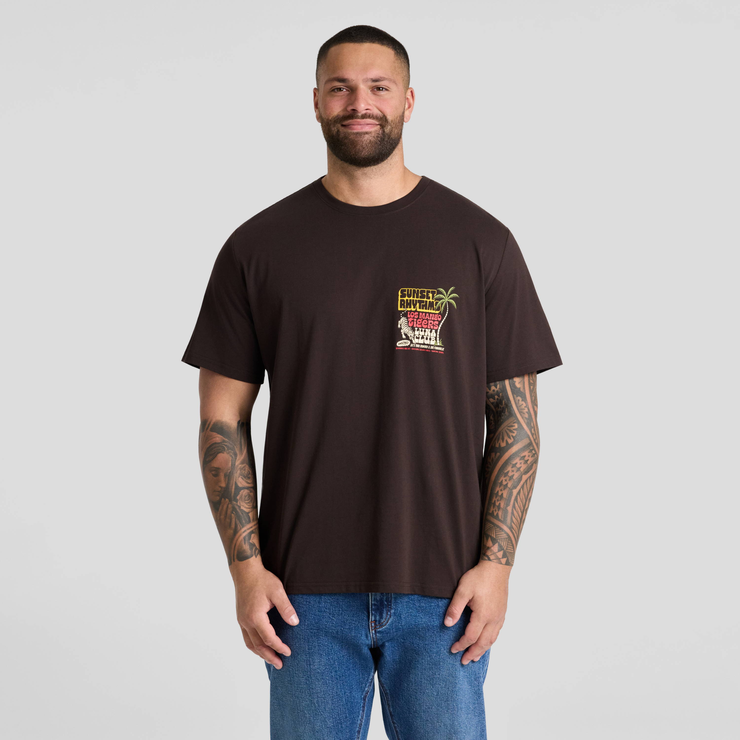 Chocolate Sunset Crew Neck Tee