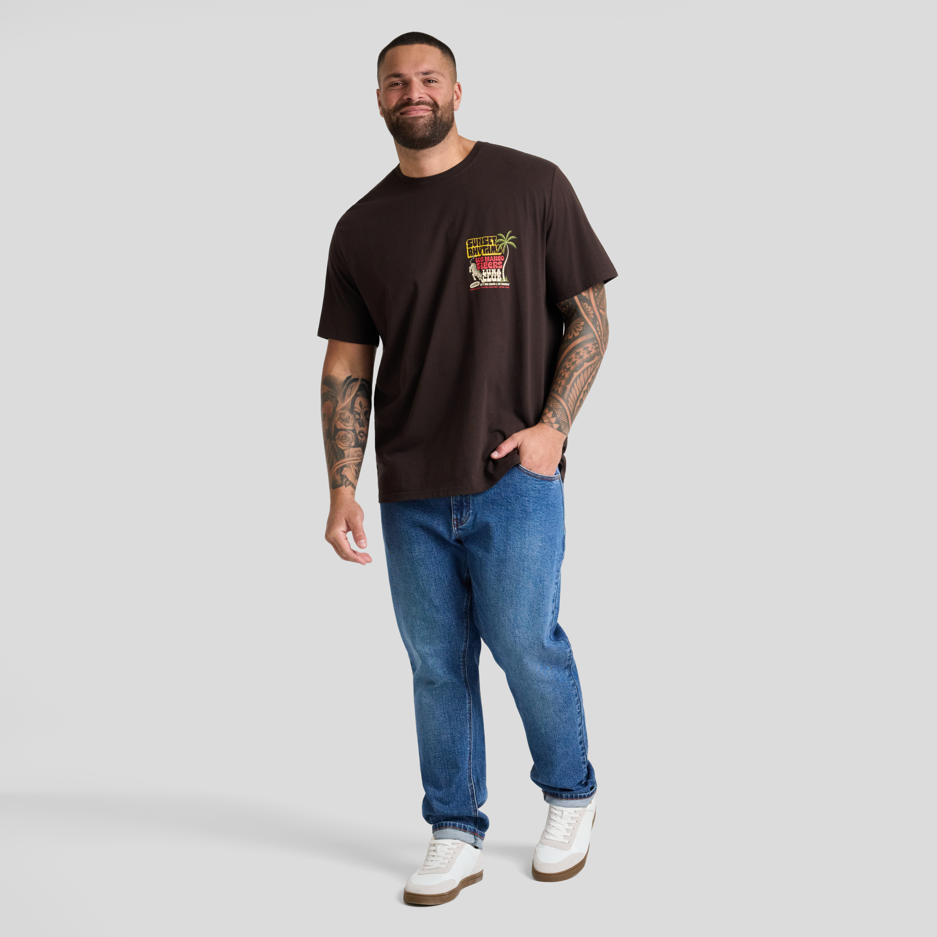 Chocolate Sunset Crew Neck Tee