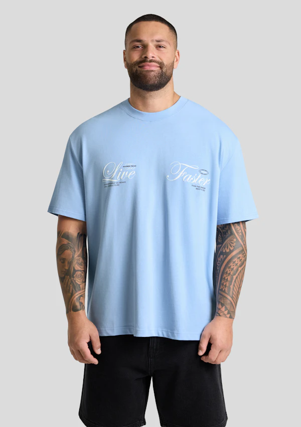 Light Blue Fast Relaxed Fit Tee