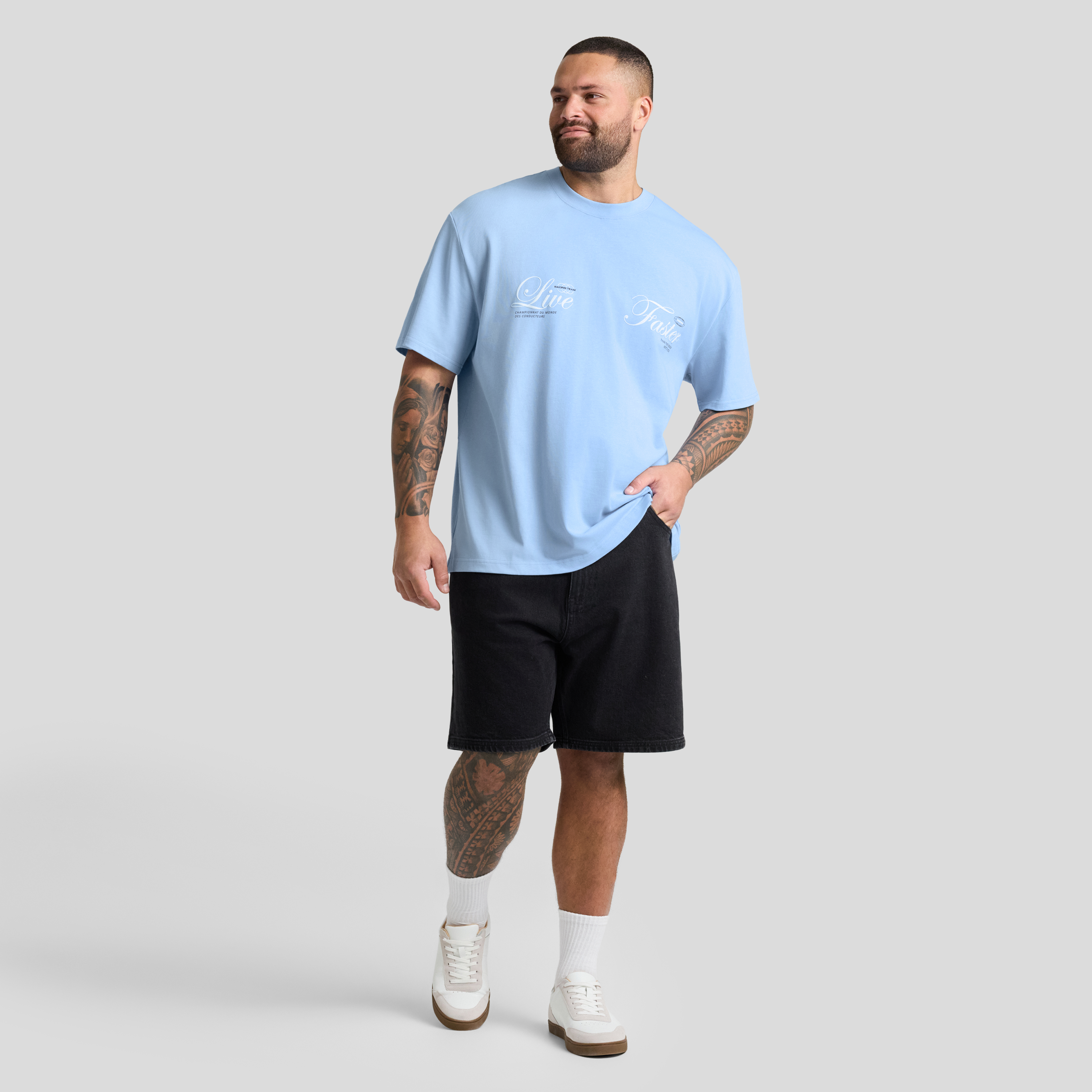 Light Blue Fast Relaxed Fit Tee