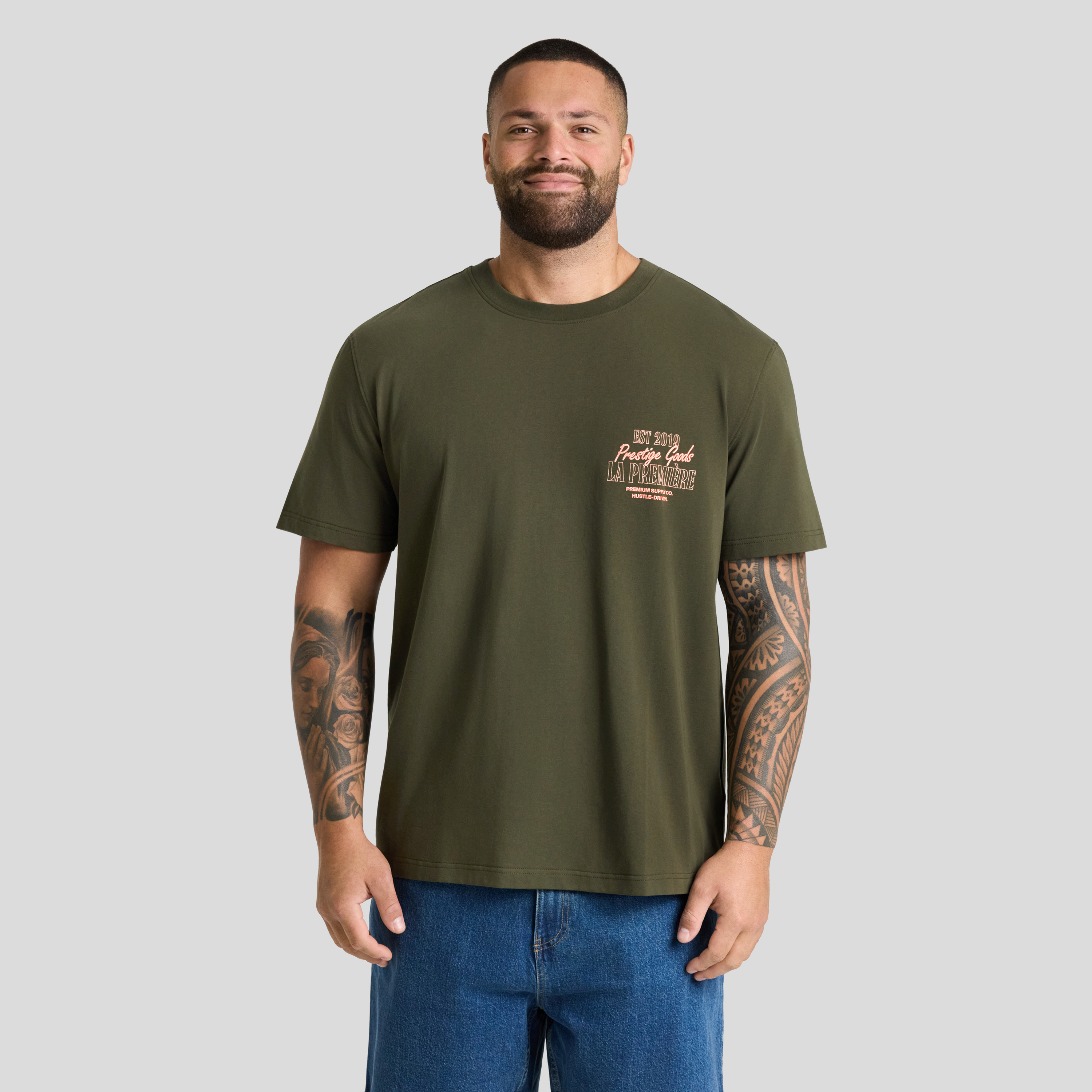 Olive Prestige Stretch Classic Tee