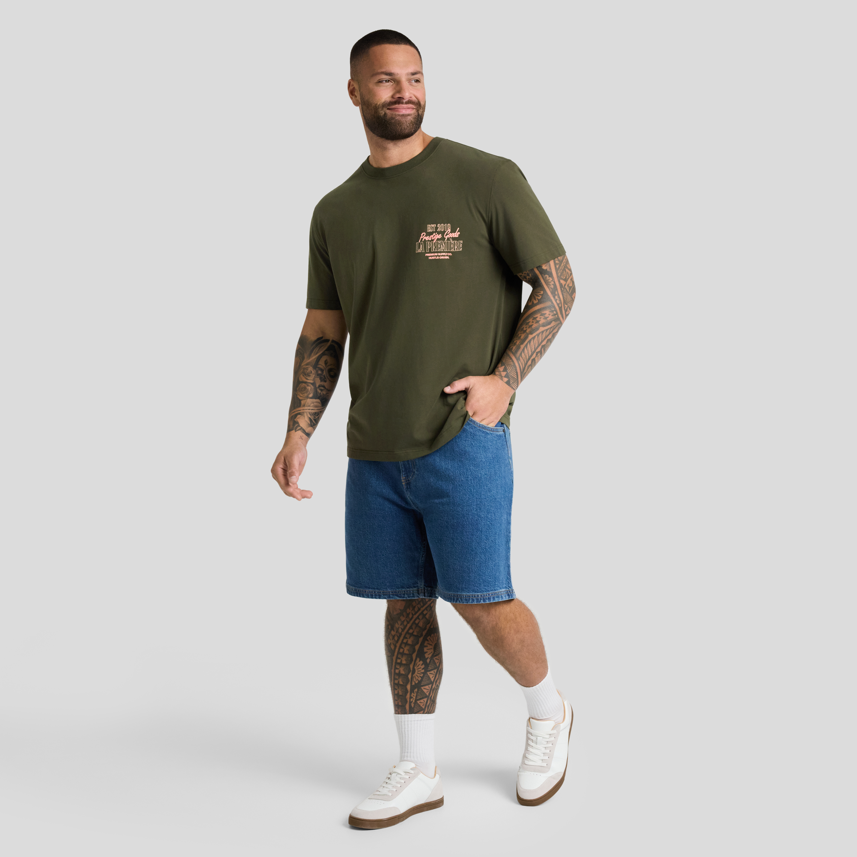 Olive Prestige Stretch Classic Tee