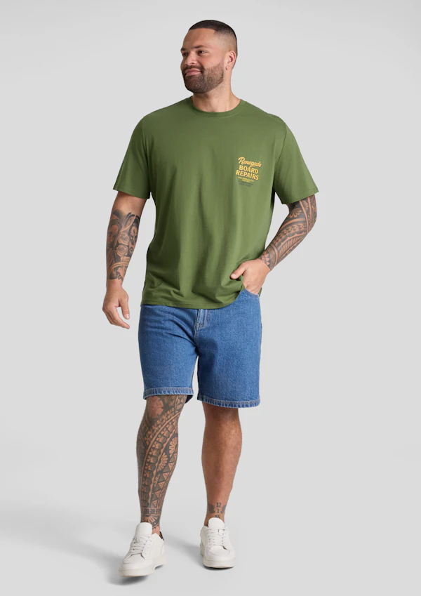 Green Renegade Crew Neck Tee