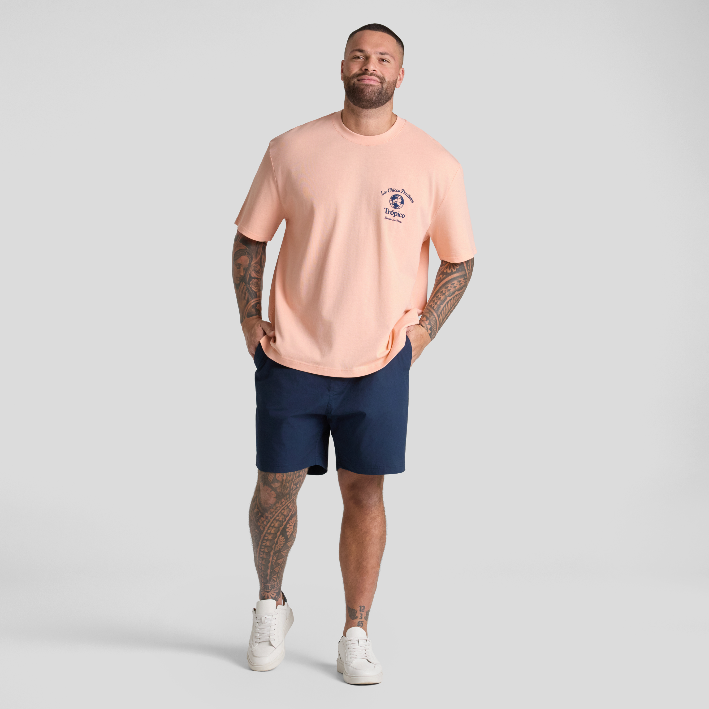 Peach Tropico Relaxed Fit Tee