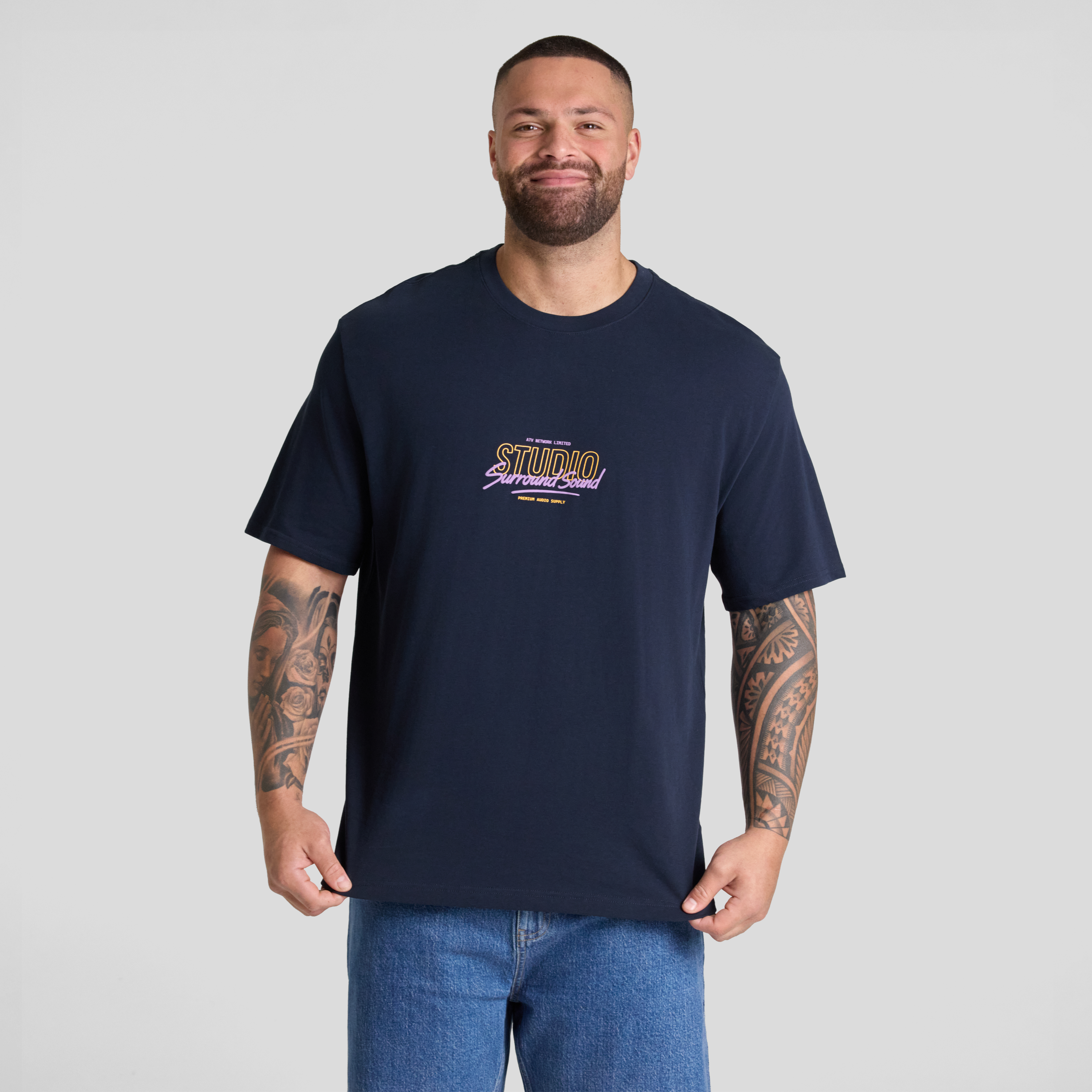 Navy Studio Relaxed Fit Tee