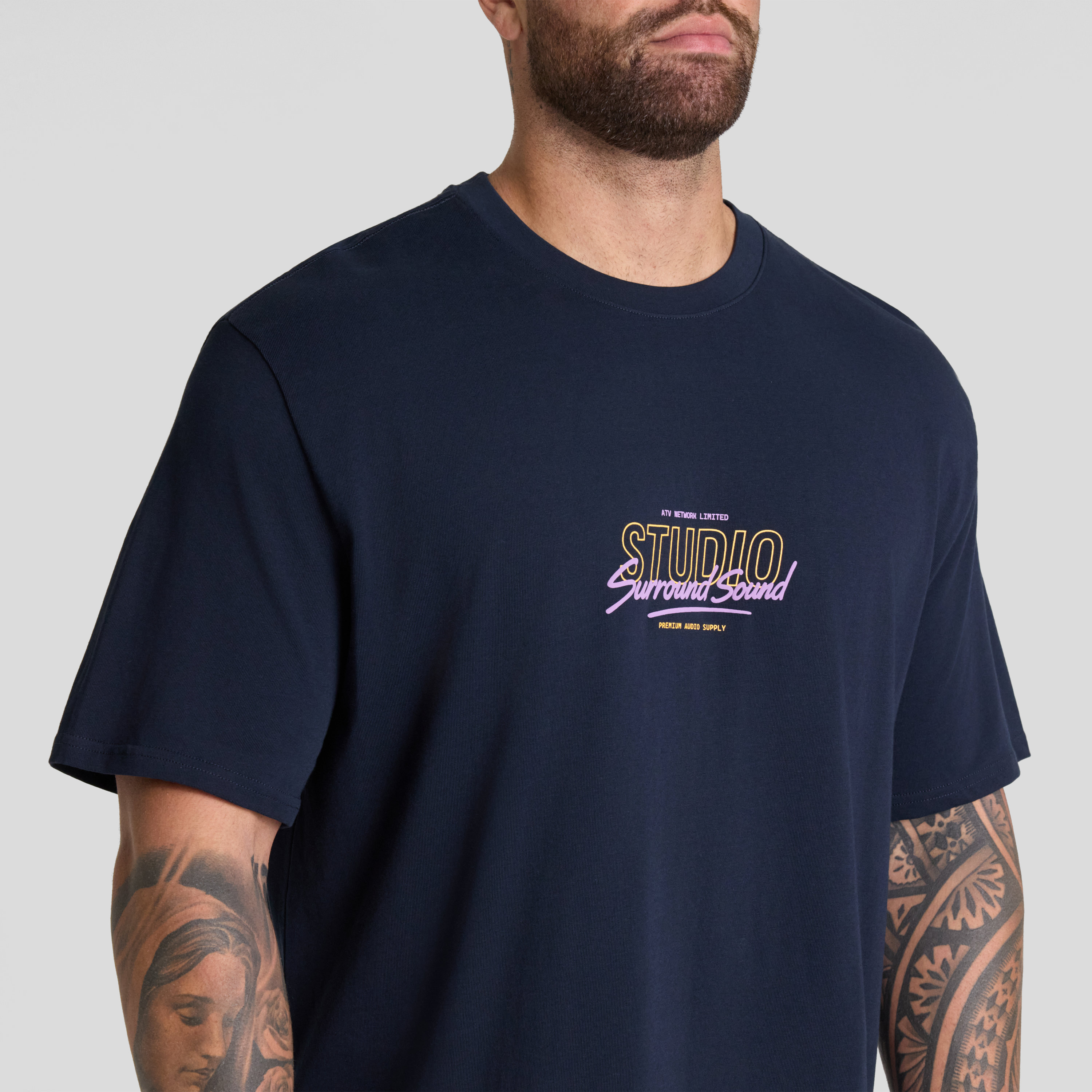 Navy Studio Relaxed Fit Tee