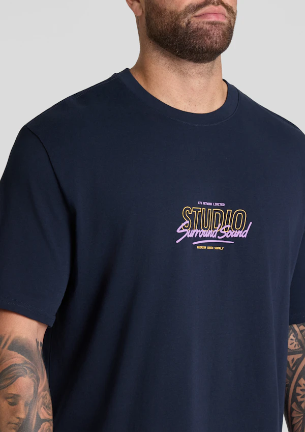Navy Studio Relaxed Fit Tee