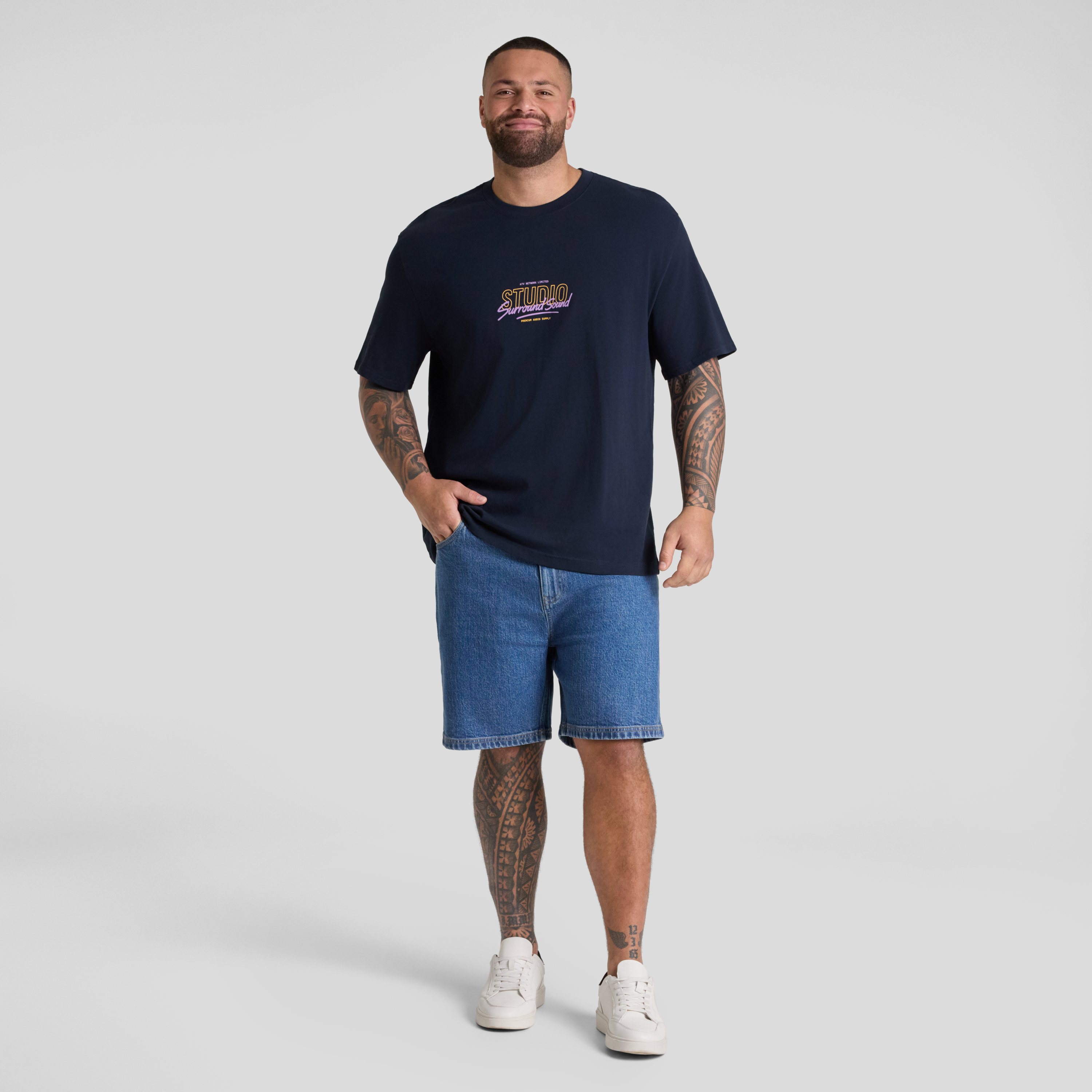 Navy Studio Relaxed Fit Tee