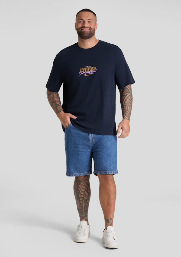 Navy Studio Relaxed Fit Tee