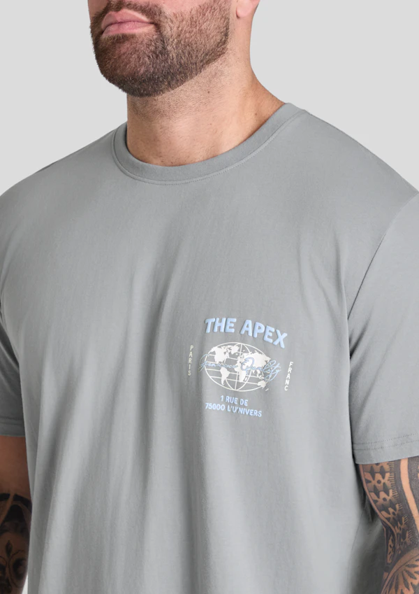 Cool Grey Hi Fidelity Longline Tee
