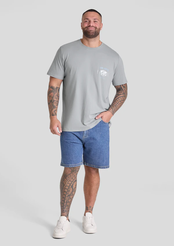 Cool Grey Hi Fidelity Longline Tee