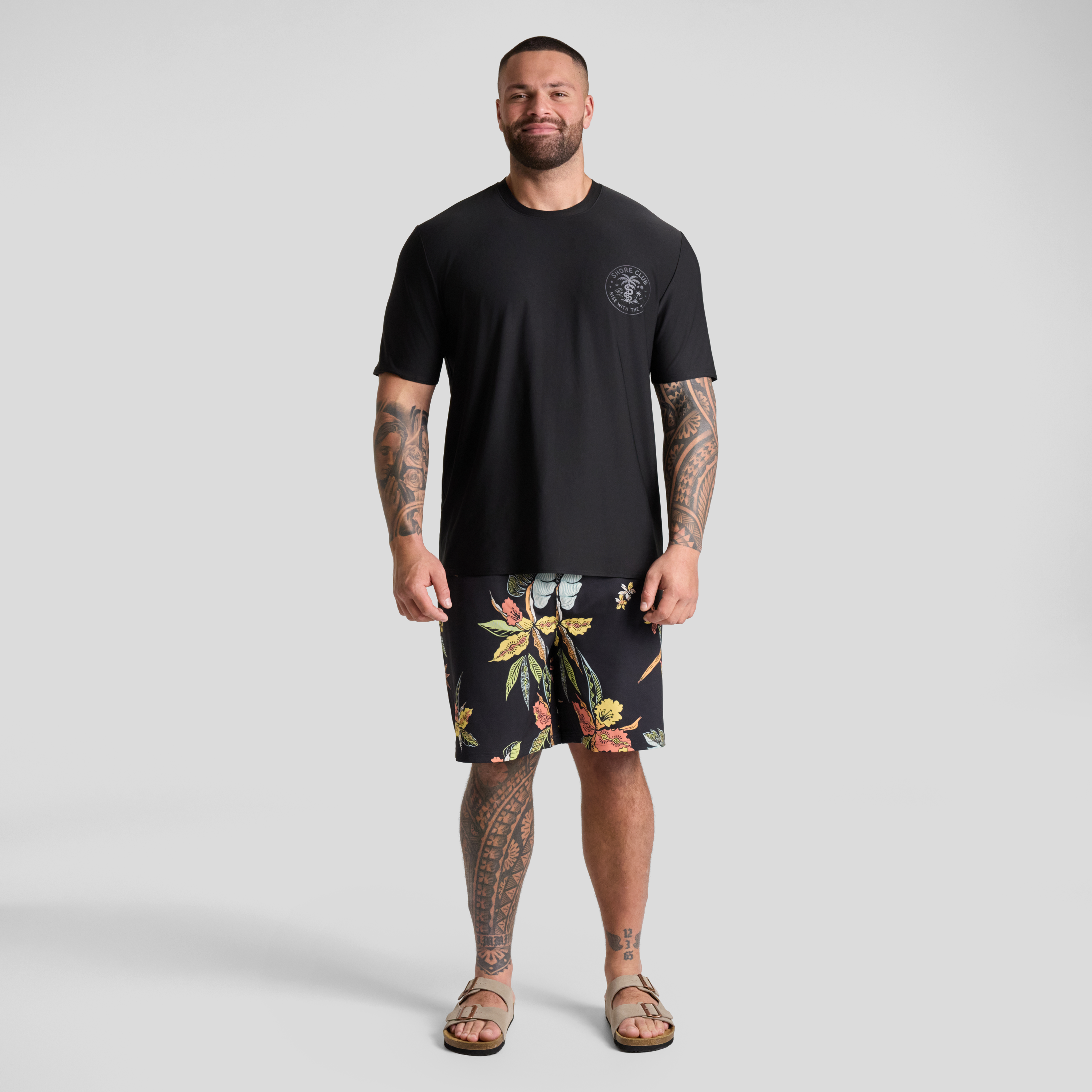 Black High Tide Swim Surf Tee