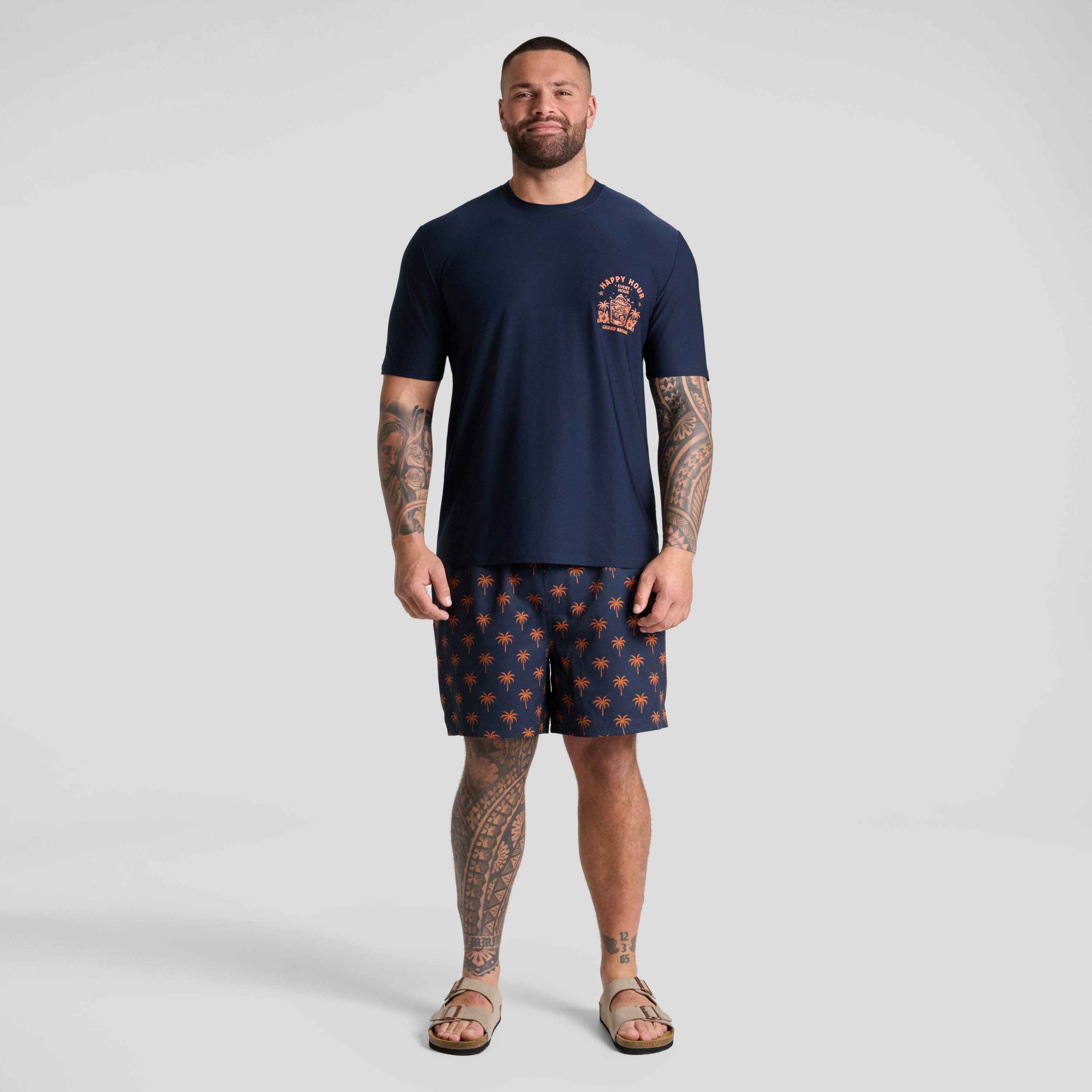 Navy Mai Tai Swim Surf Tee