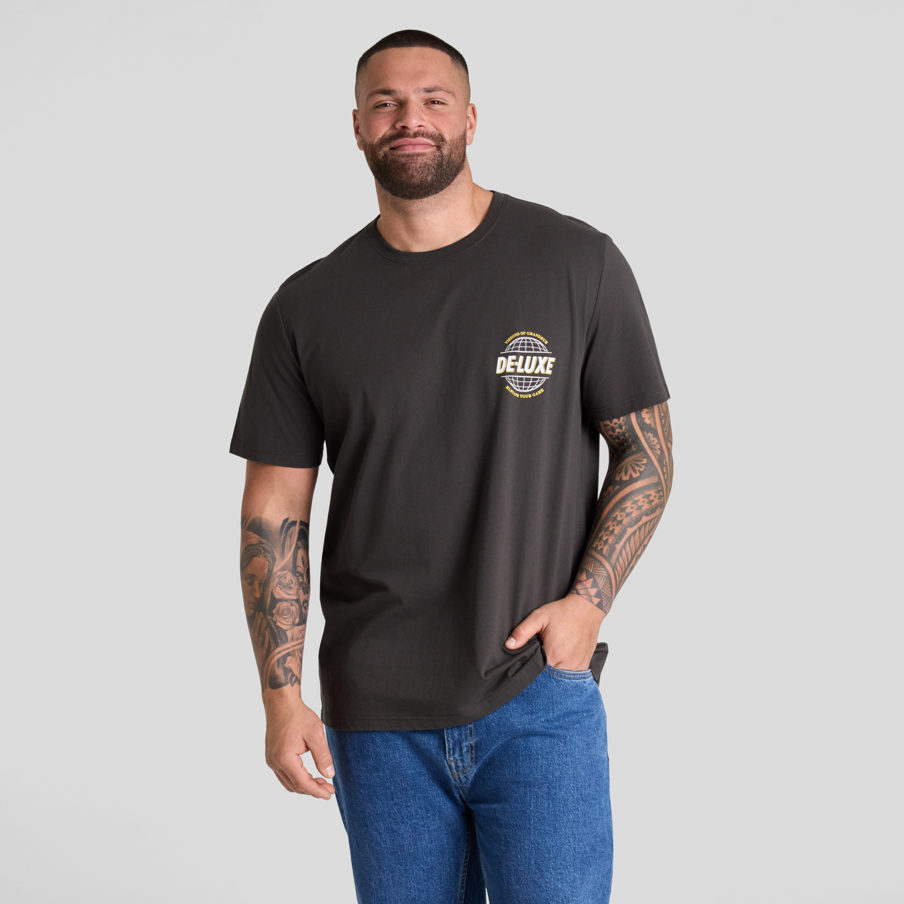 Charcoal Syndicate Longline Tee