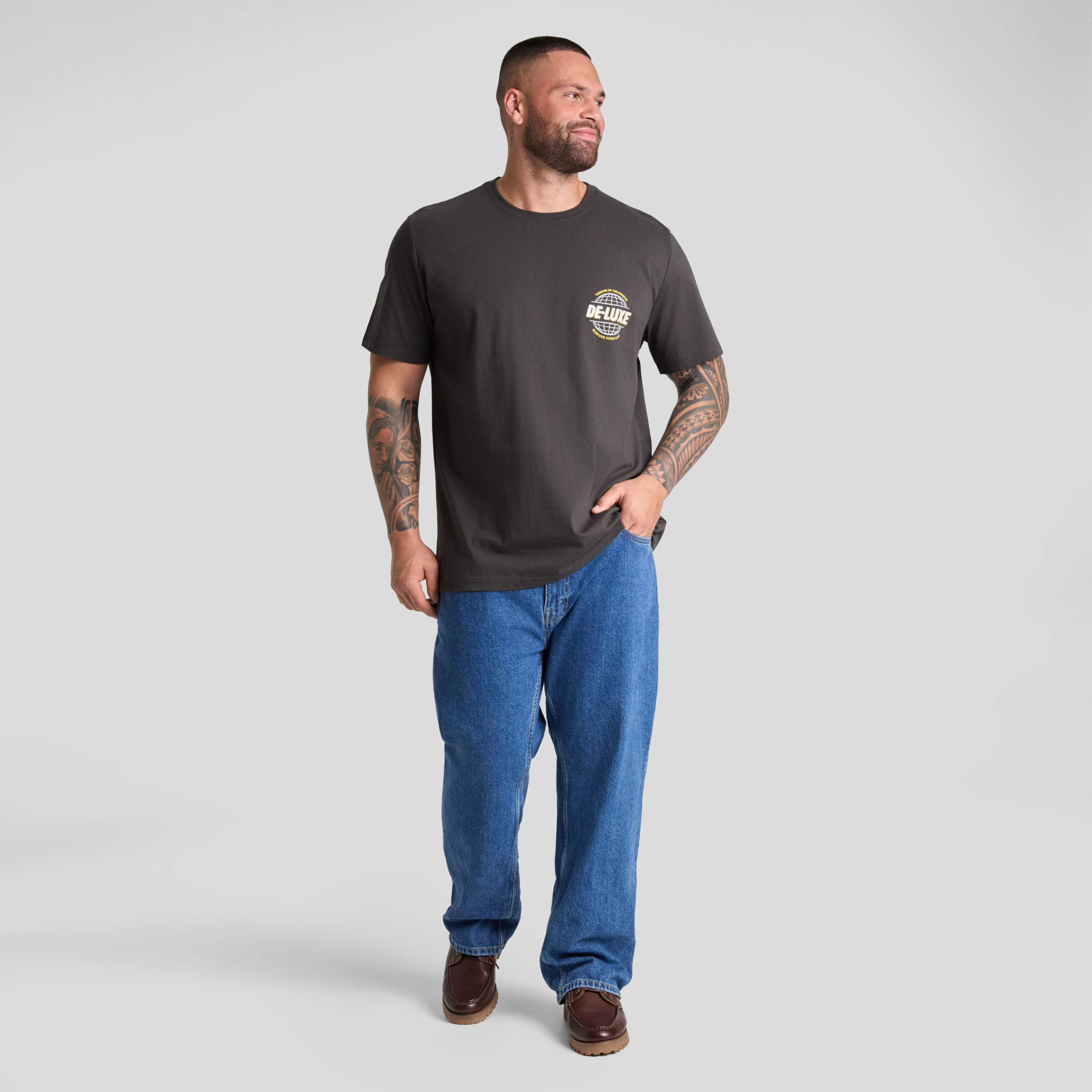 Charcoal Syndicate Longline Tee