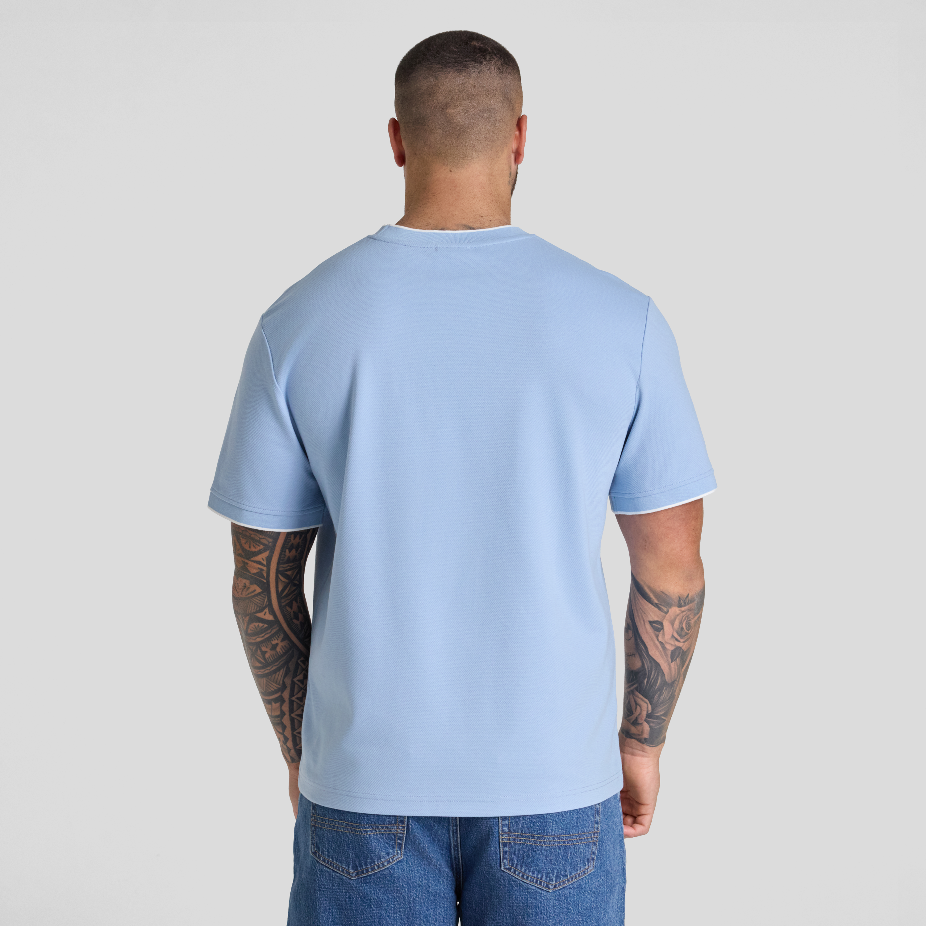 Sky Contrast Bias Tee