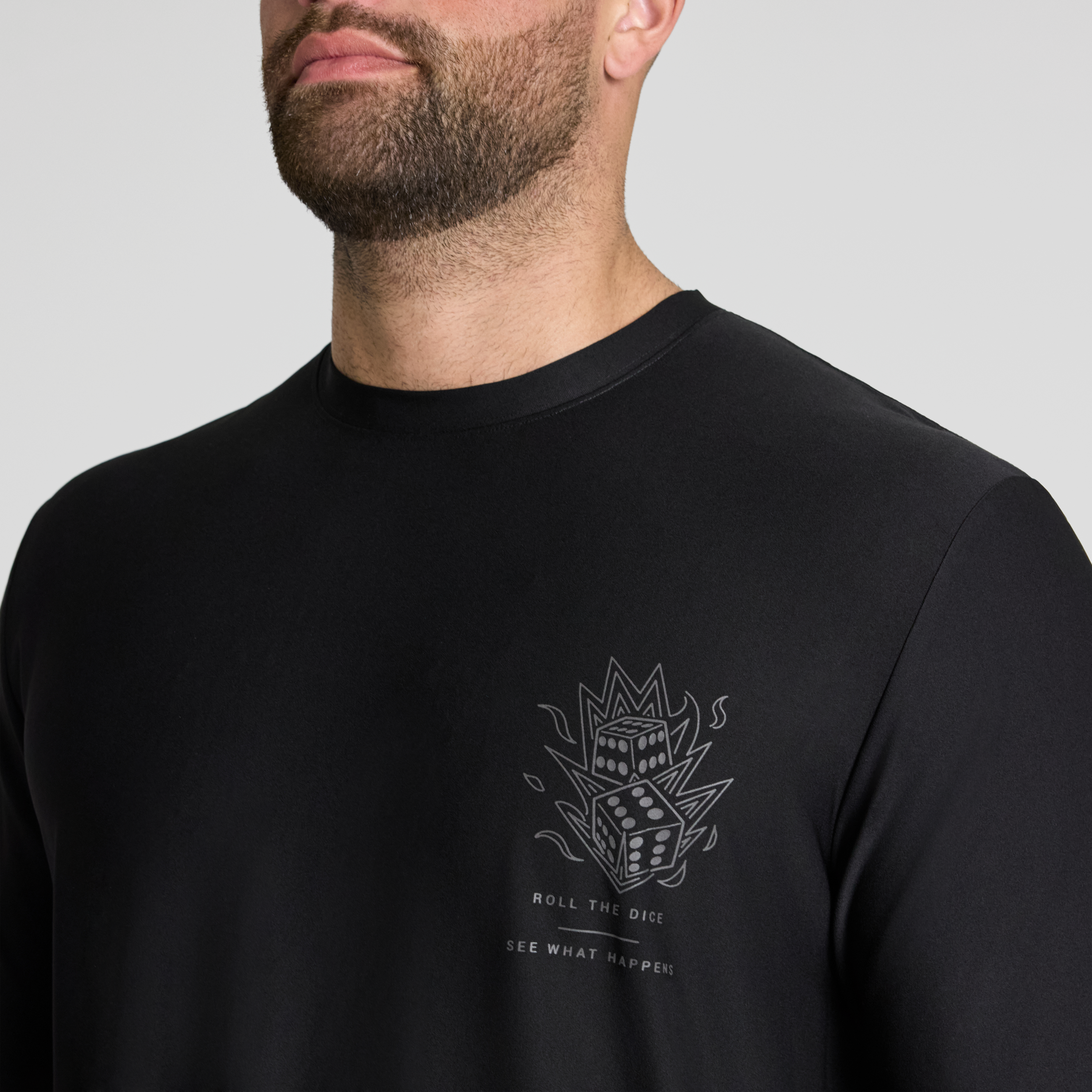 Black Dicey Swim Surf Tee